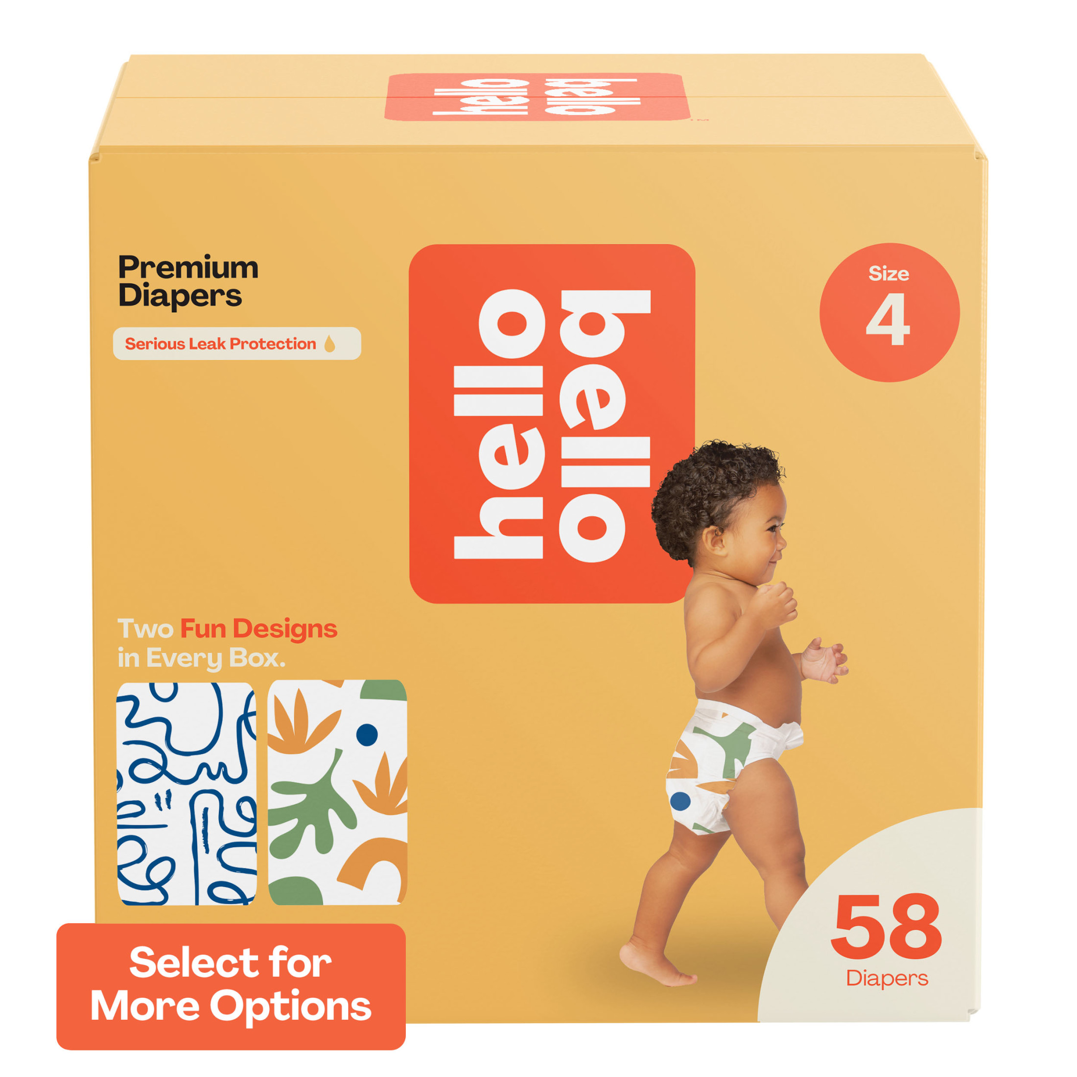 Hello Bello Premium Baby Diapers, Infant Size 4, 58 Count (Select for More Options) Hello Bello