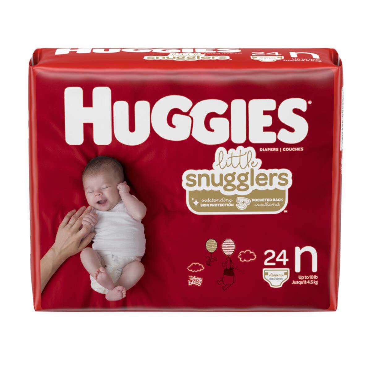 Huggies Little Snugglers Wetness Indicator Breathable Comfortable Diapers - Newborn, 24 Count Huggies