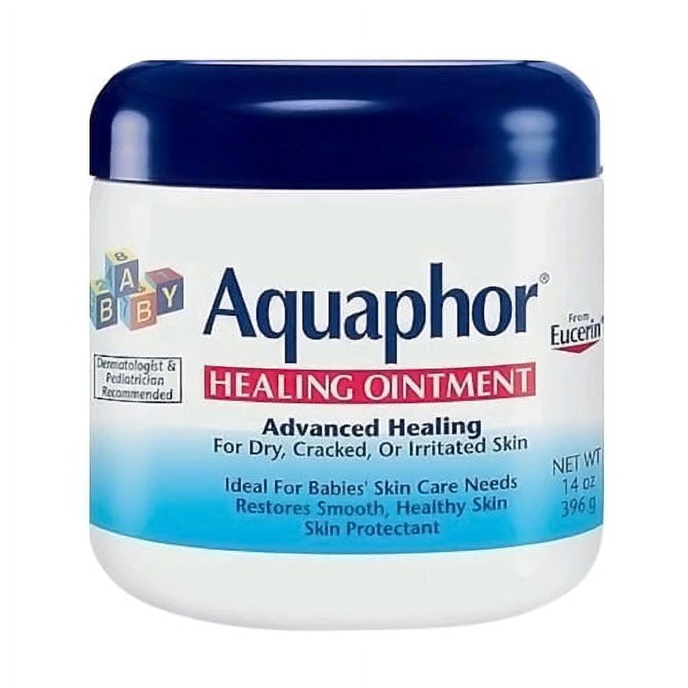 Aquaphor Baby Healing Ointment For Dry Or Cracked Skin, Jar - 14 Oz, 3 Pack Visit the Aquaphor Store