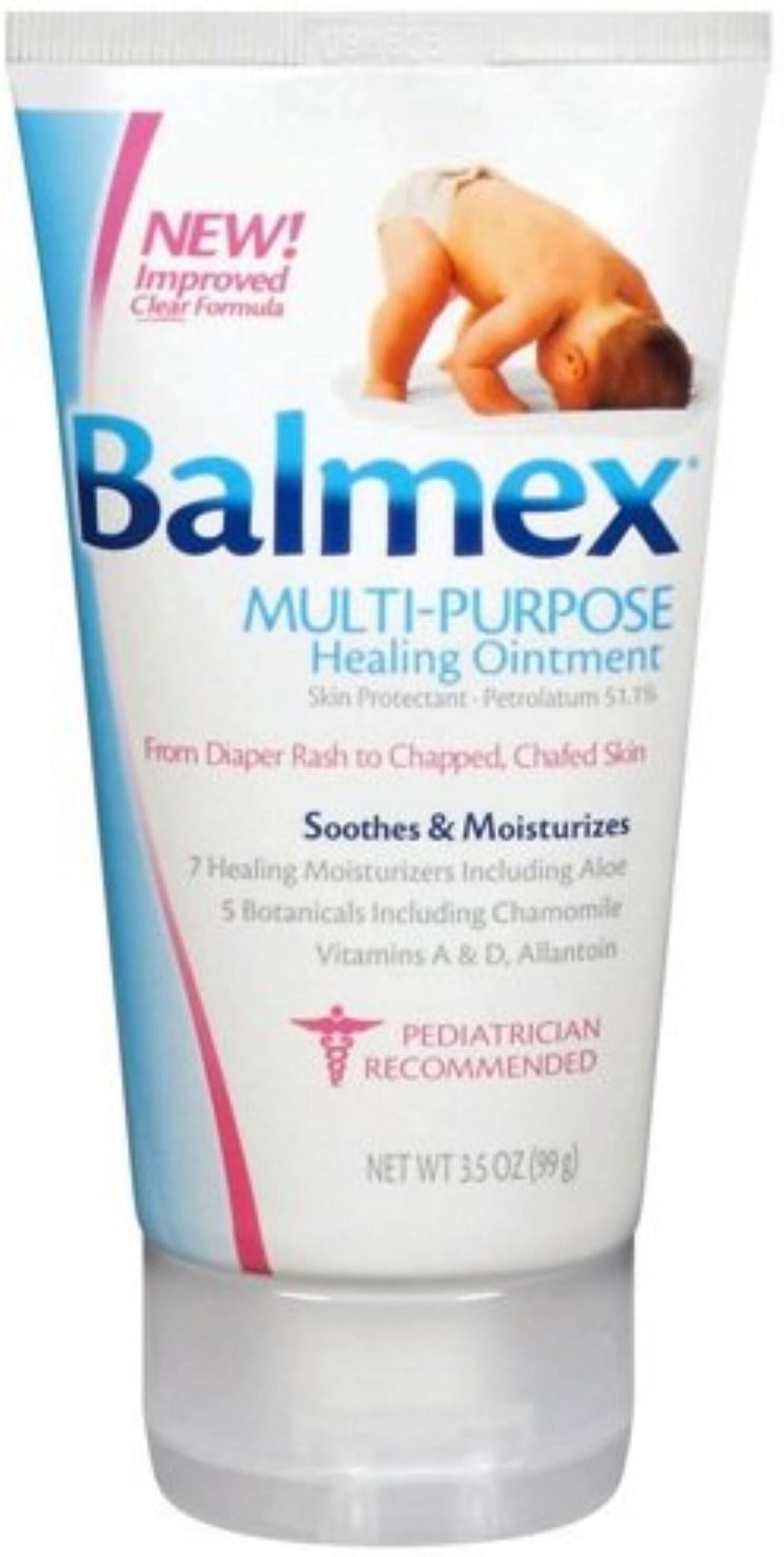 Balmex Extra Protective Clear Ointment 3.5 oz (Pack of 2) Balmex