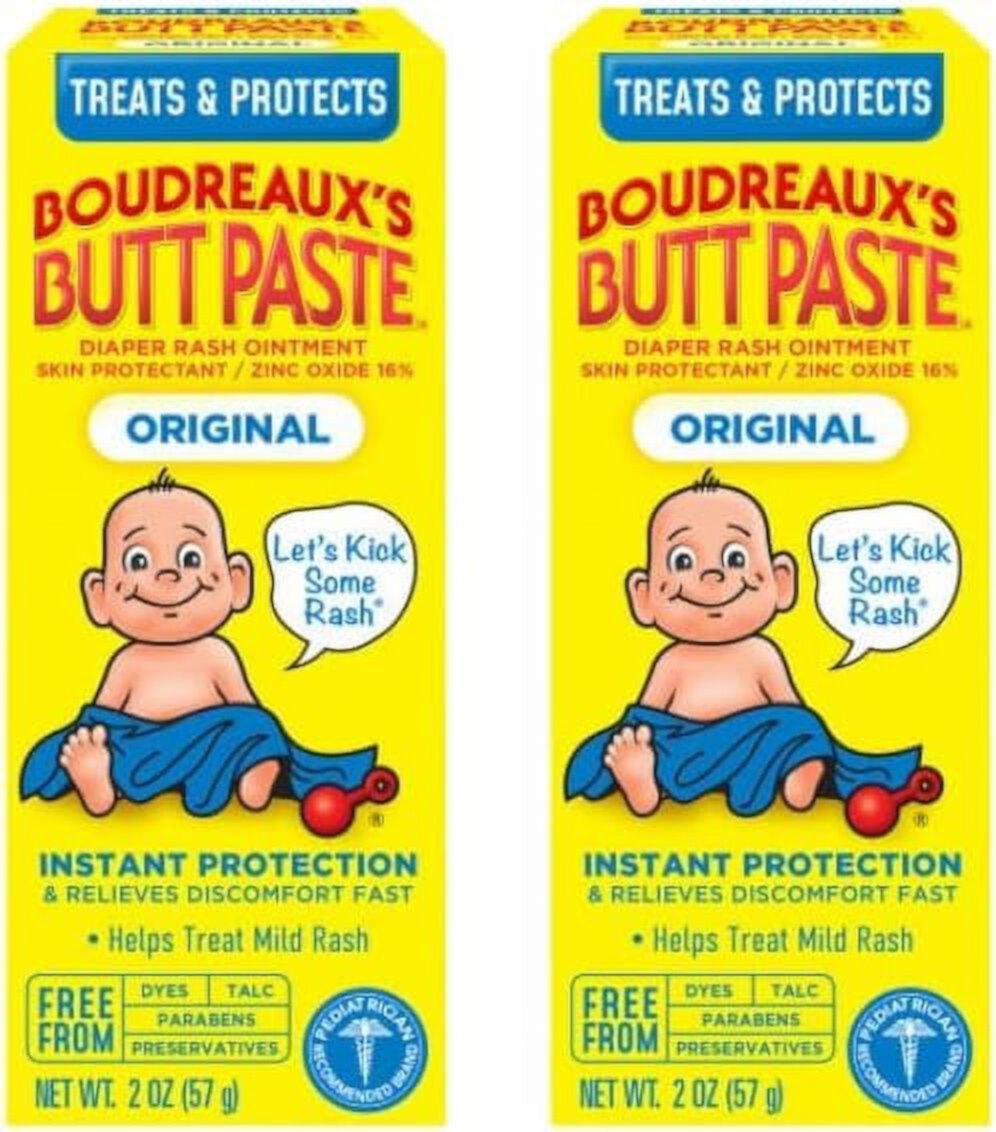 Boudreaux's Butt Paste Diaper Rash Ointment Original 2 oz (Pack of 2) Visit the Boudreaux's Butt Paste Store