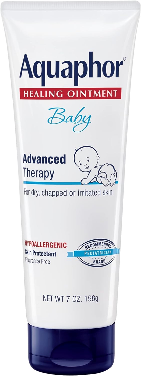 Aquaphor Baby Healing Ointment Advanced Therapy Skin Protectant, Dry Skin and Diaper Rash Ointment, 7 Oz Tube Visit the Aquaphor Store