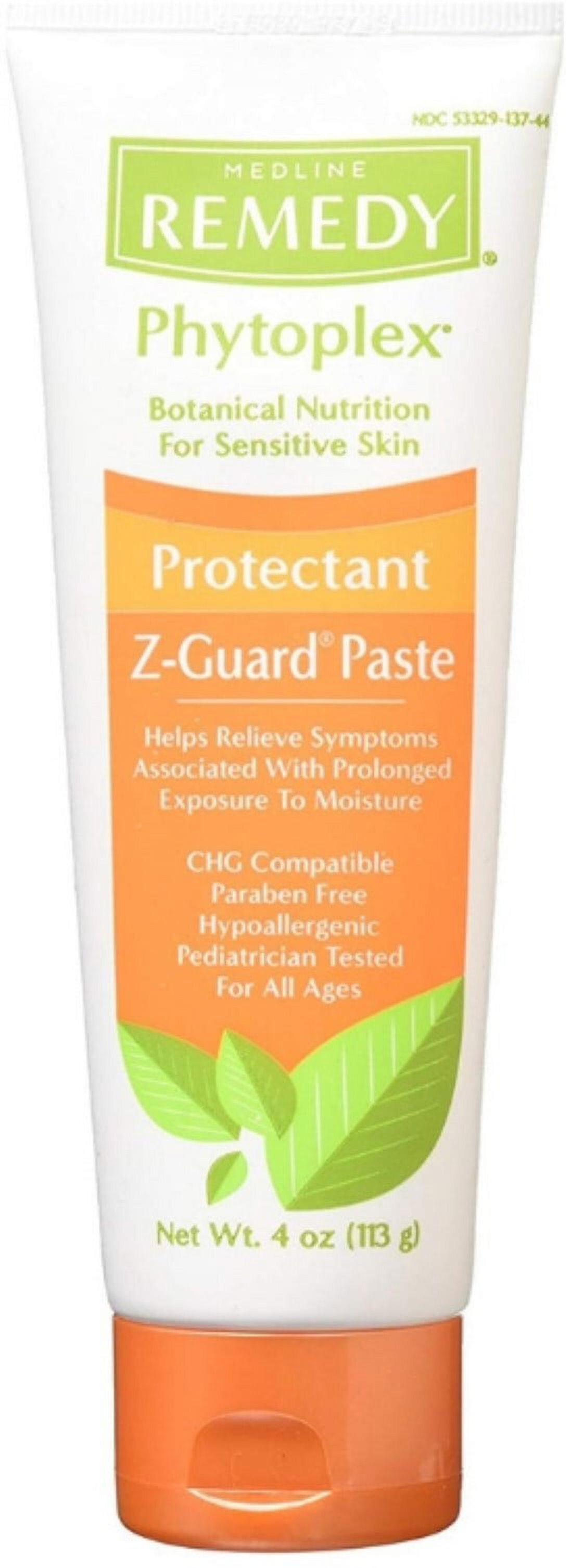 Medline Remedy Phytoplex Z-Guard Skin Protectant Paste, 4 oz (Pack of 4) Remedy