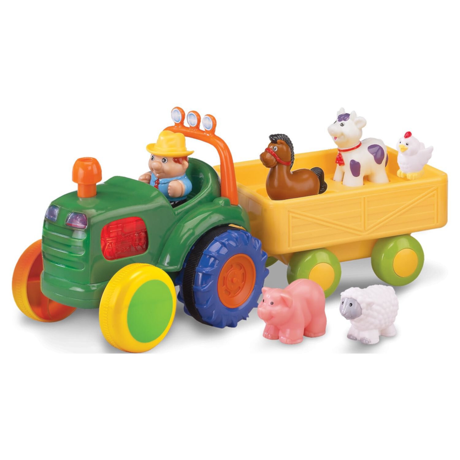 Kidoozie Funtime Tractor – Farm Playset with Toy Tractor, Figure and Farm Animals – Suitable for toddlers and preschoolers ages 12+ months Kidoozie