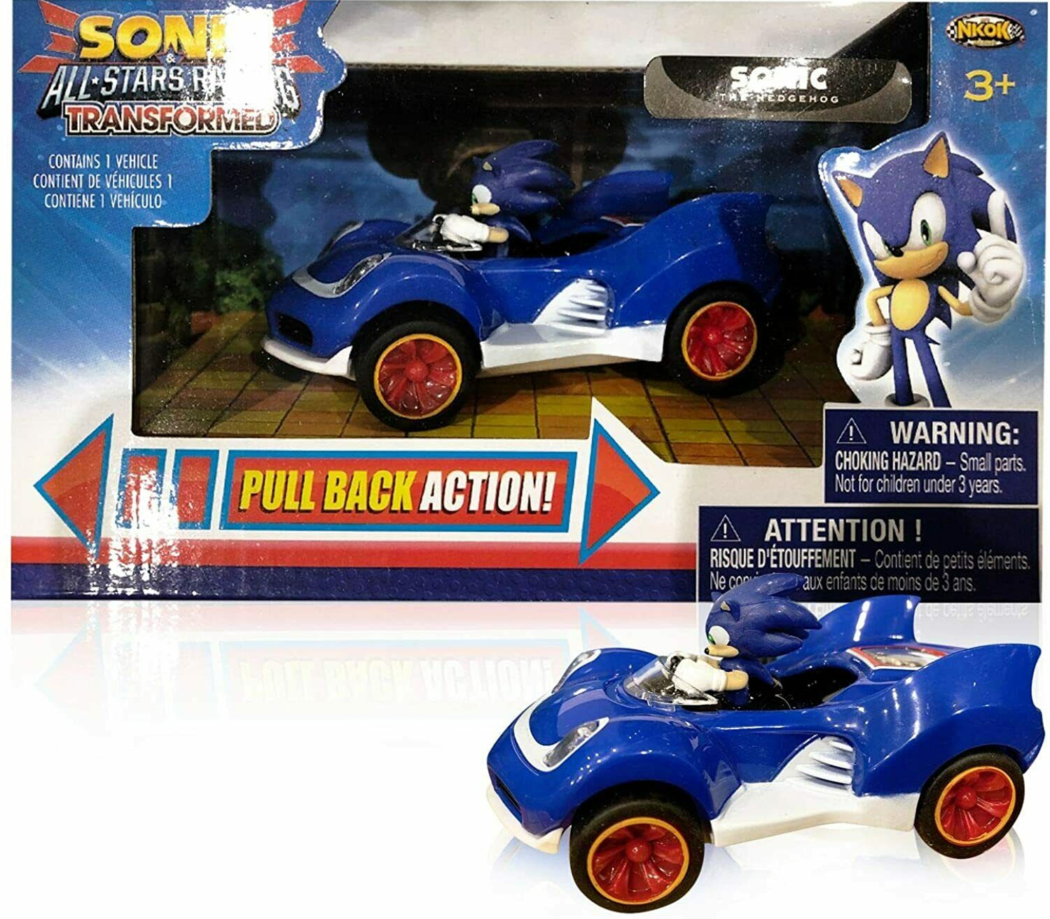 Sonic The Hedgehog Racing Pull Back Race Action Car Figure Gift Toy Kids Sonic The Hedgehog