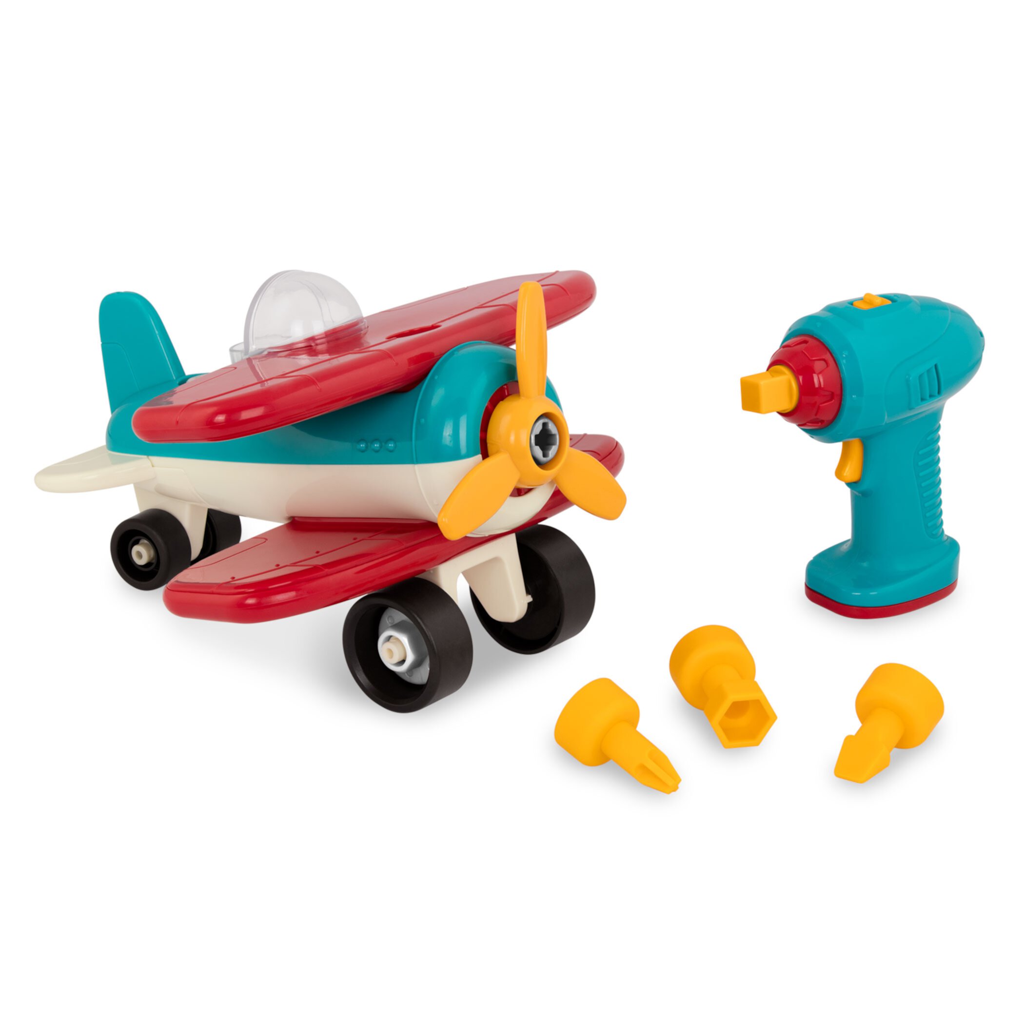 Battat Take-Apart Airplane Construction Toy with 22 Pieces, Toddler and Preschool Toys Battat