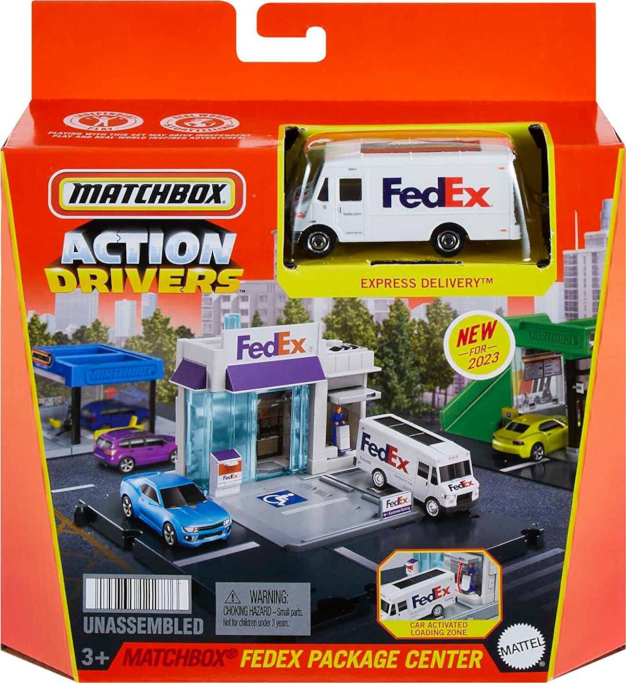 Matchbox Action Drivers Fedex Paquete Centro Playset Matchbox