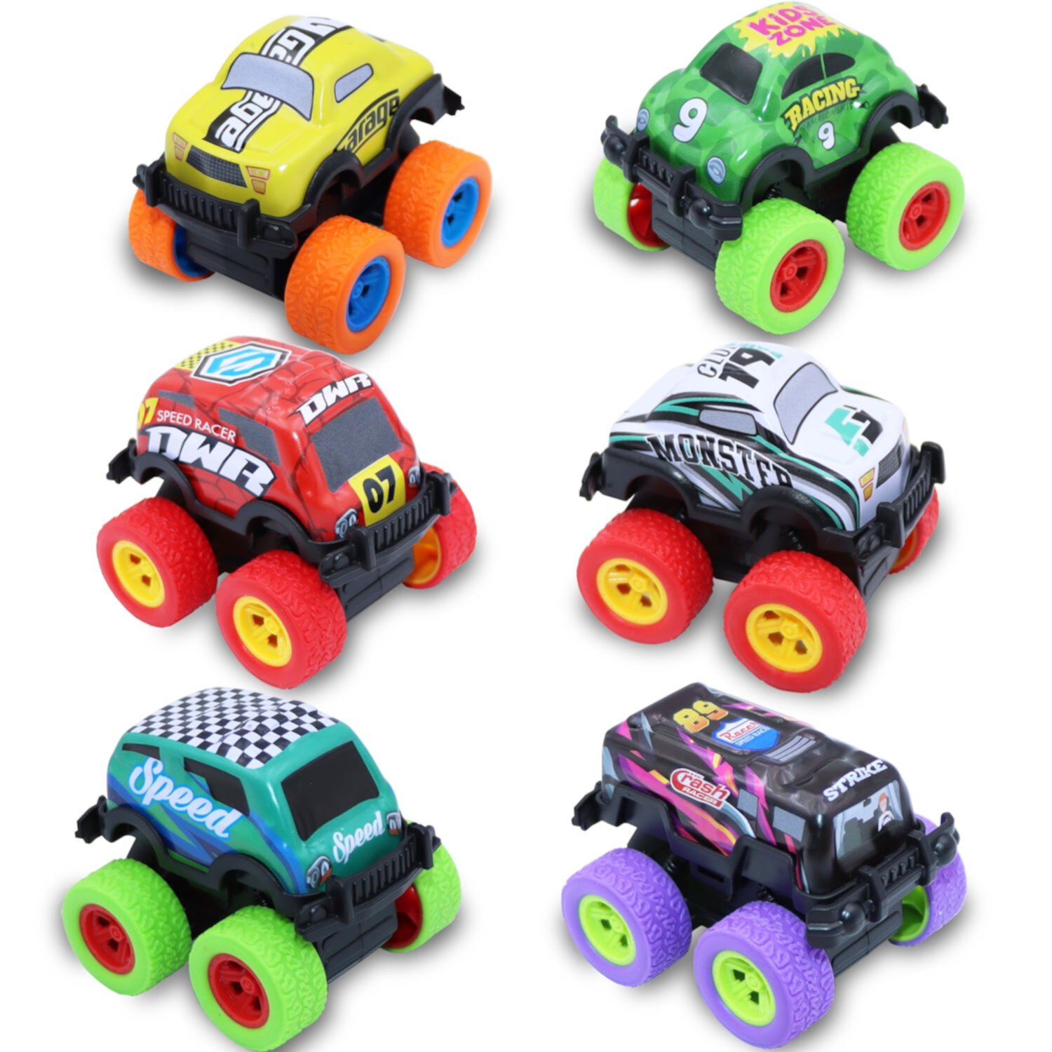 Babyltrl Set of 6 Friction Powered Car Toys Push and Go Toy Cars for Toddlers Pull Back Vehicle,Gifts for 1 2 3 4 5 6+ Year Old Boy and Girls BABYLTRL