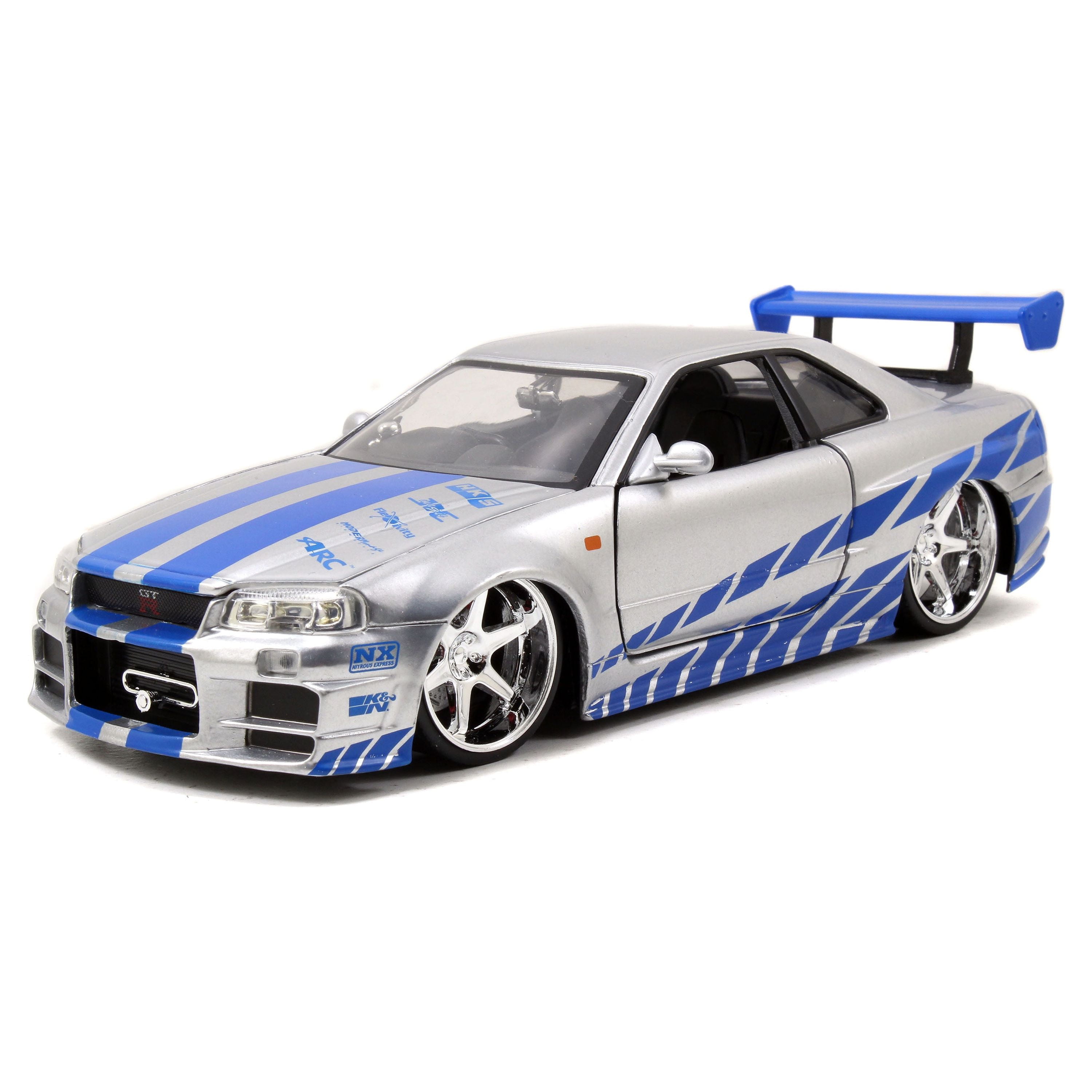 Jada Toys 1:24 Fast & Furious '02 Nissan Skyline GT-R Car Play Vehicle. Fast and the Furious