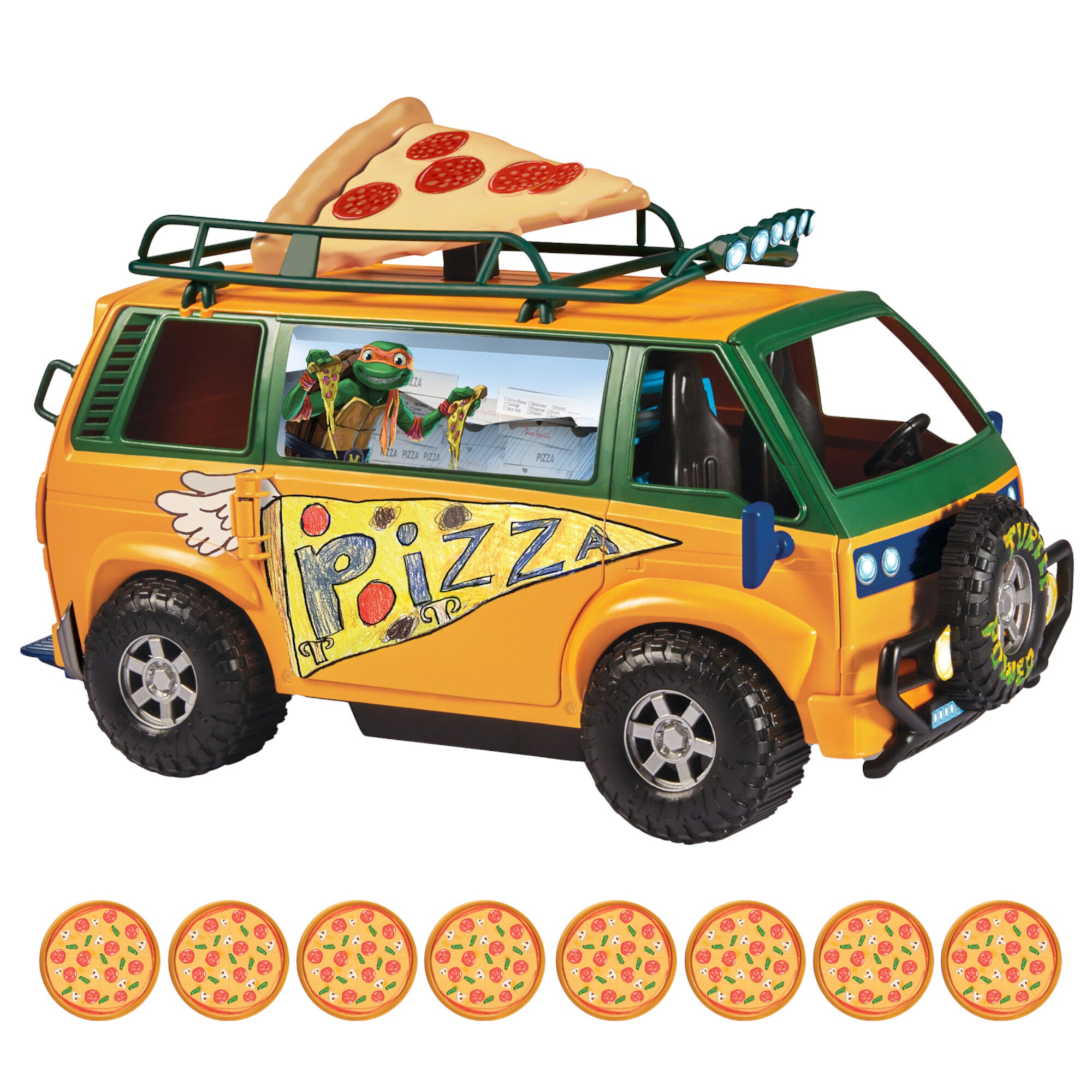 Teenage Mutant Ninja Turtles: Mutant Mayhem Pizza Fire Delivery Van By Playmates Toys Teenage Mutant Ninja Turtles