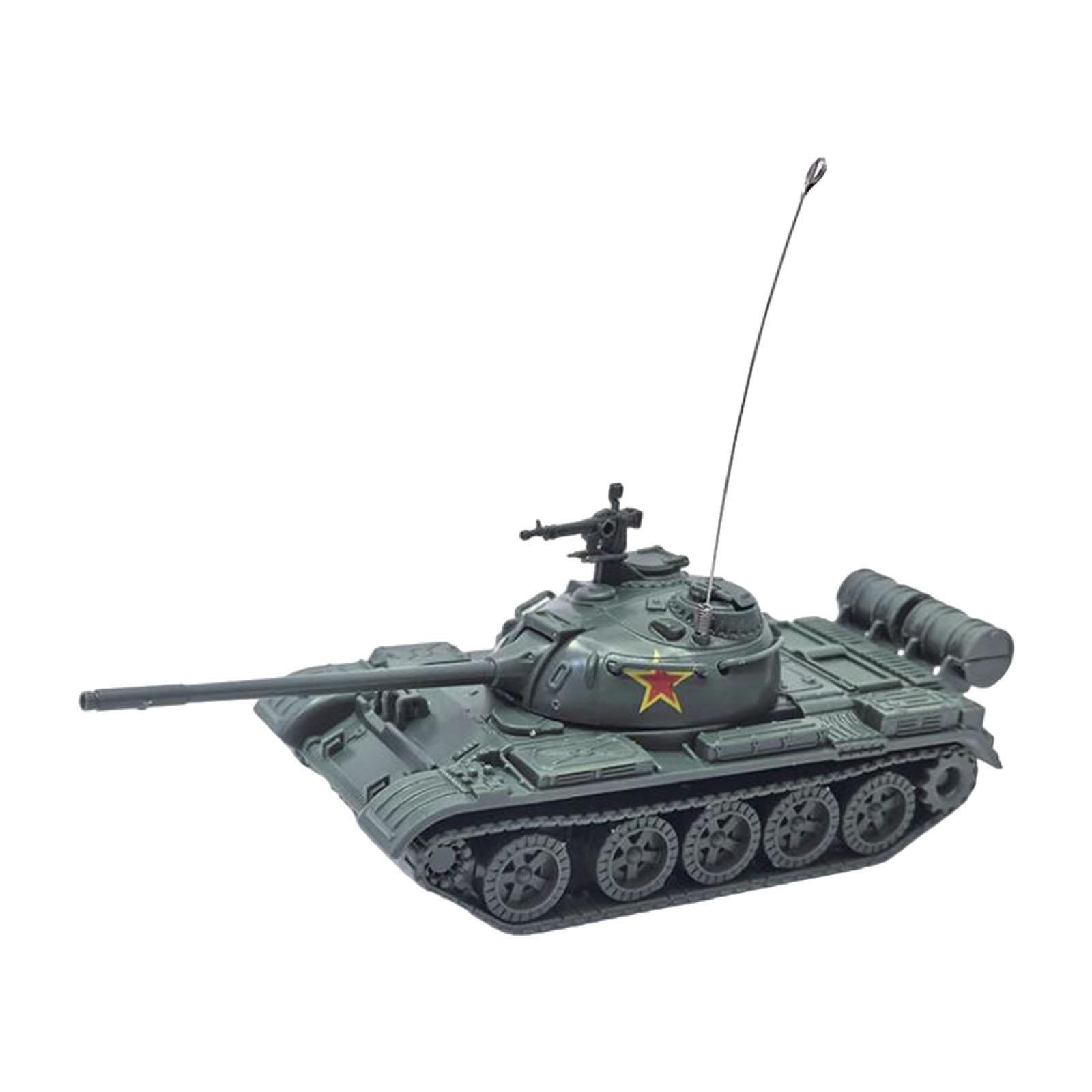 Kokiya 1/72 Tank Model 4D Rotation Fort Armored Tank Model for Boys Adults Children green Kokiya