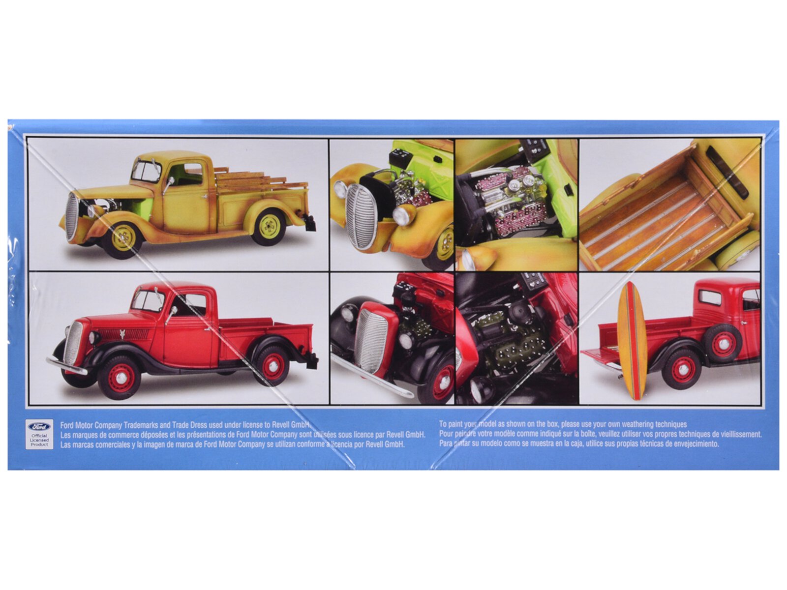 Level 5 Model Kit 1937 Ford Pickup Truck with Surfboard 2-in-1 Kit 1/25 Scale Model by Revell Unknown