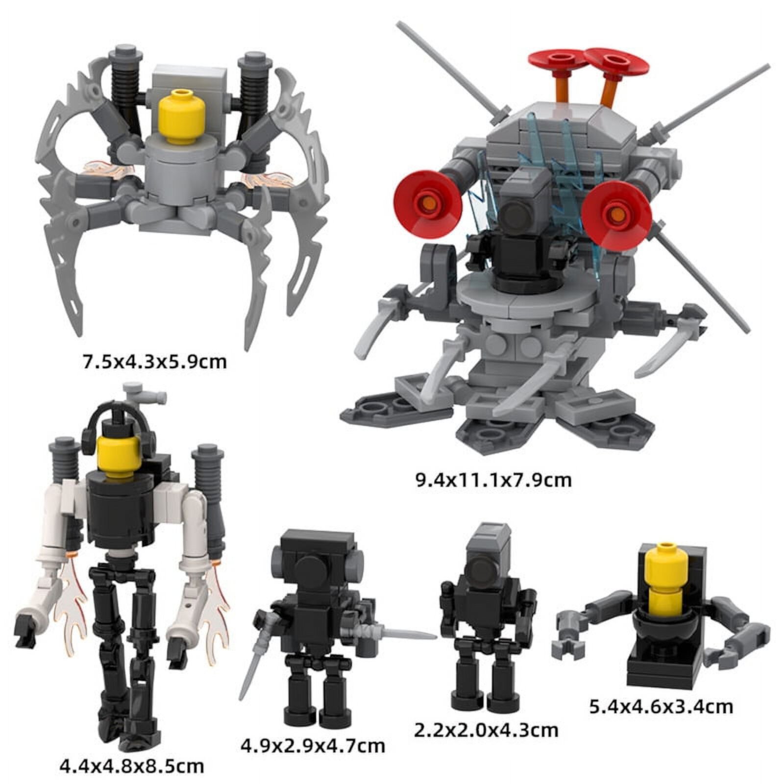 6 In 1 Titan Toilet Figure Building Block Kit, Toilet Toys Titan Speaker Man Buildable Horror Game Model Toys, Collectible Anime Building Bricks Halloween for Kids Adults Game Fans - 277 Pieces Generic