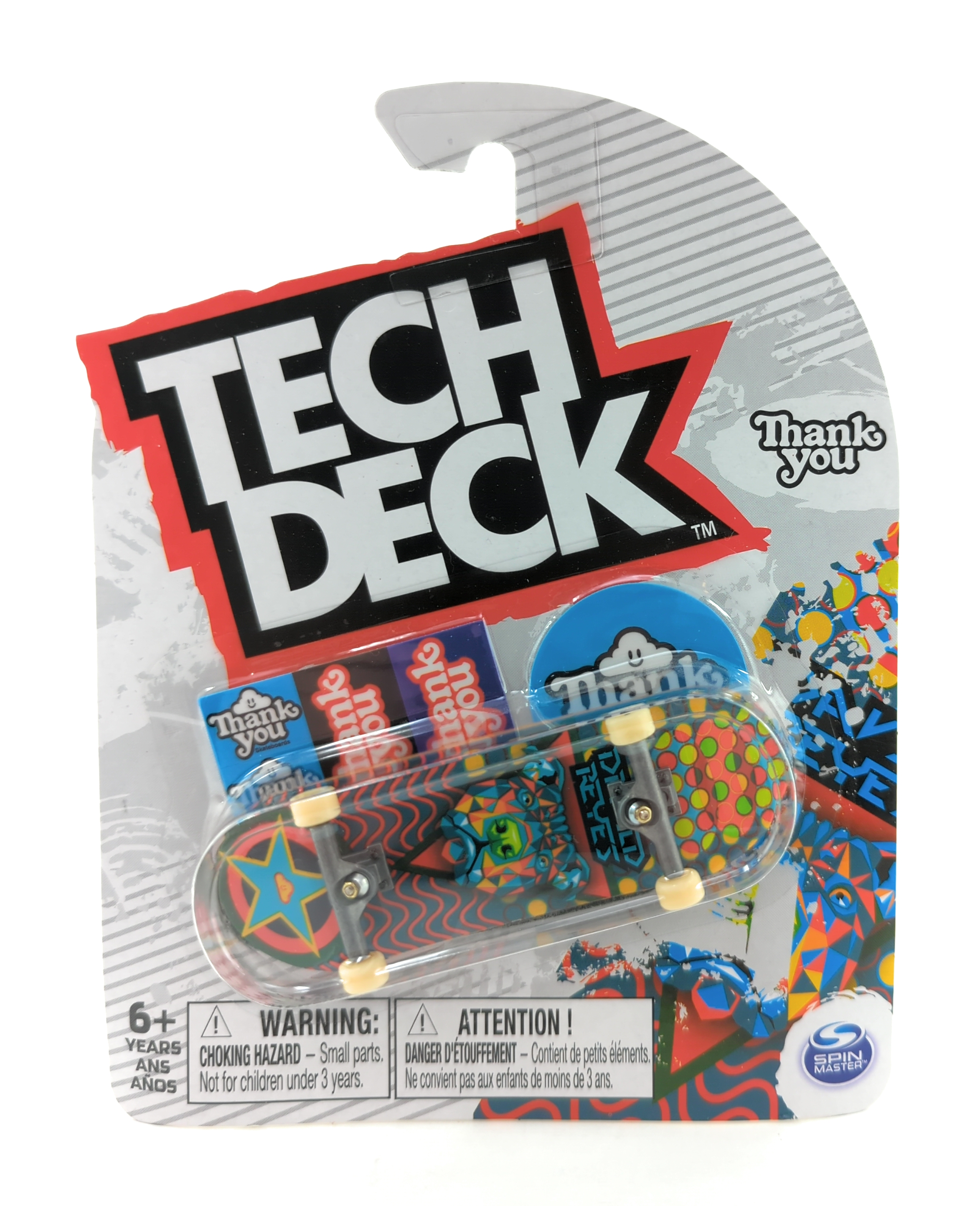 Tech Deck Thank You Skateboards David Reyes Geo Dog 2022 Complete 96mm Fingerboard Tech Deck