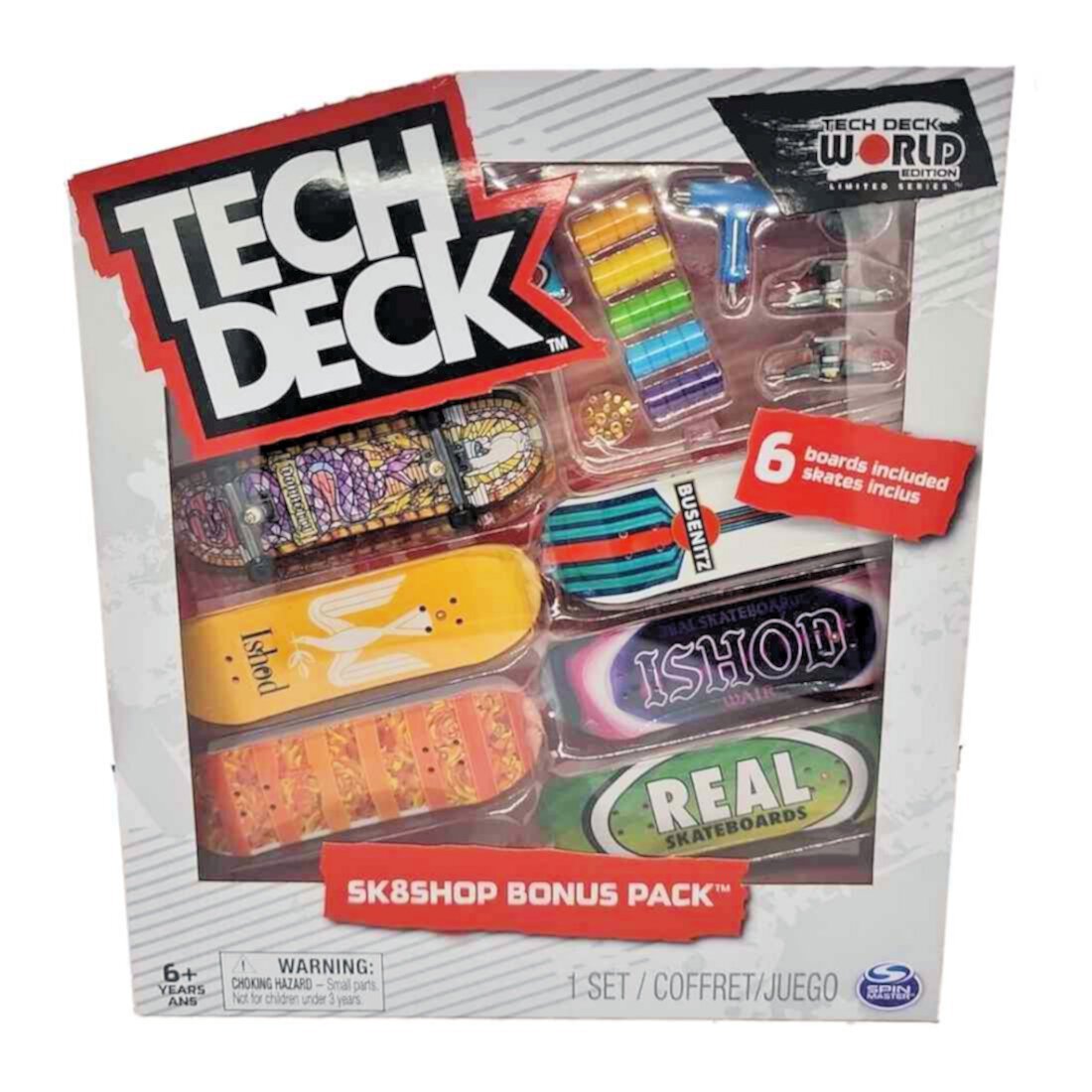 Tech Deck Mini Skateboards Real 6 Pack Tech Deck