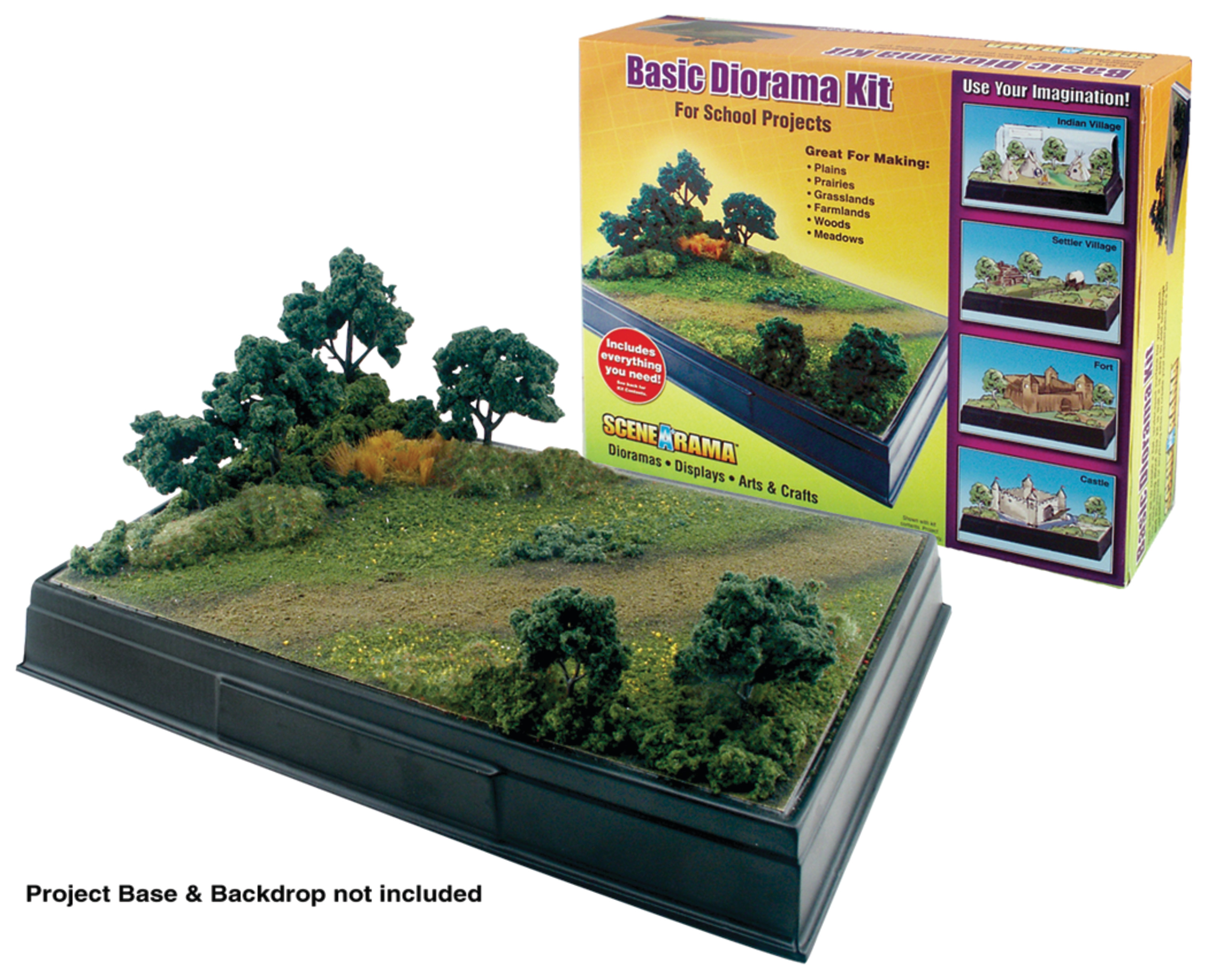 Woodland Scenics Scene-A-Rama Basic Diorama Kit Woodland Scenics