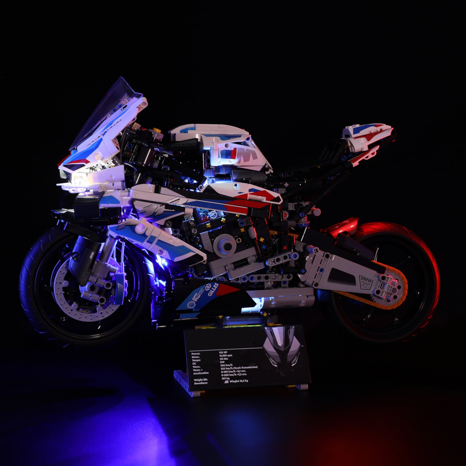 LIGHTAILING Led Lighting Kit for Legos 42130 BMW M 1000 RR Building Blocks Model(Not Include the Building Set) Lightailing