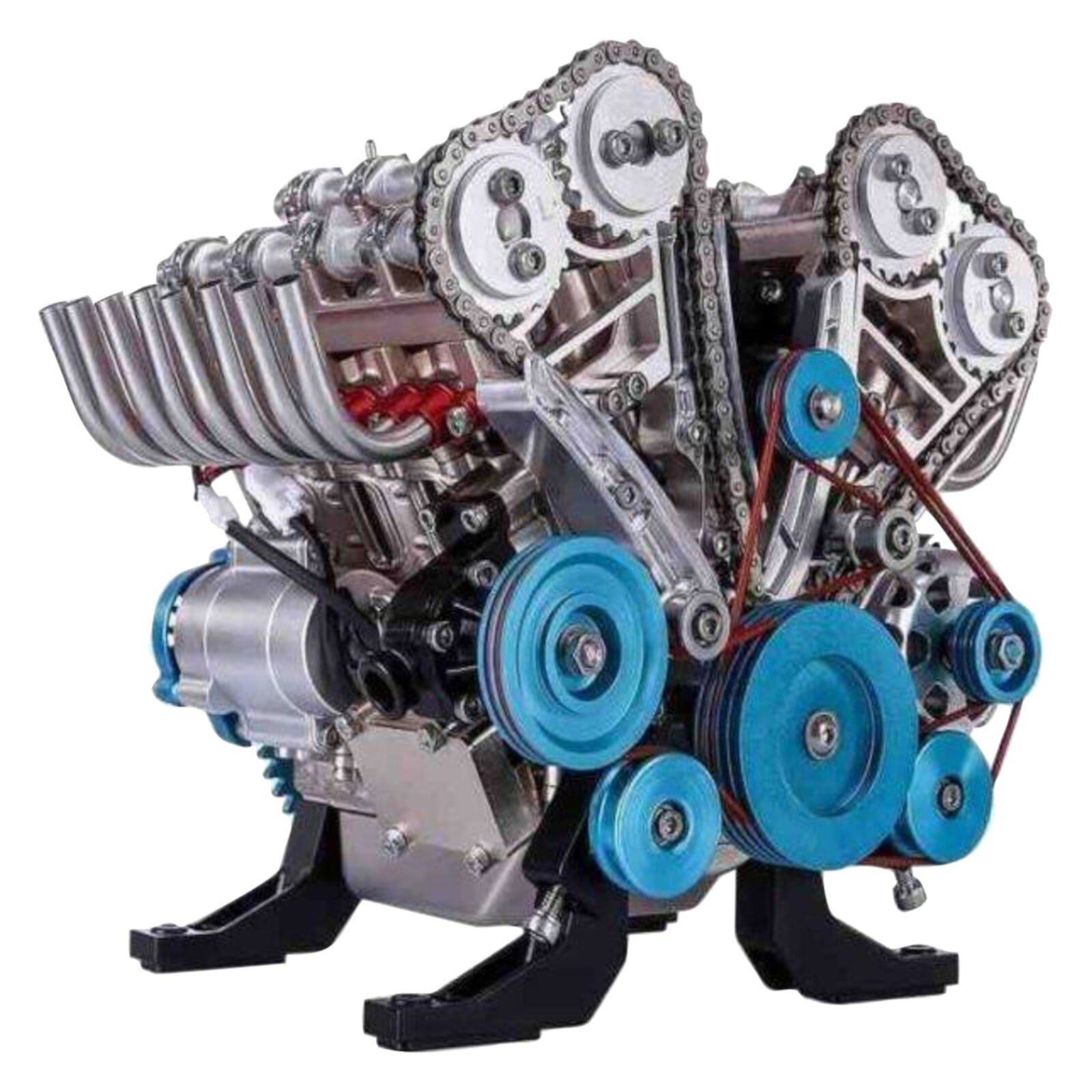 Engine Model Desktop Engine 8 Cylinder Car Engine Model Building Kit Adult DIY Engine Model Toy OCCOKO