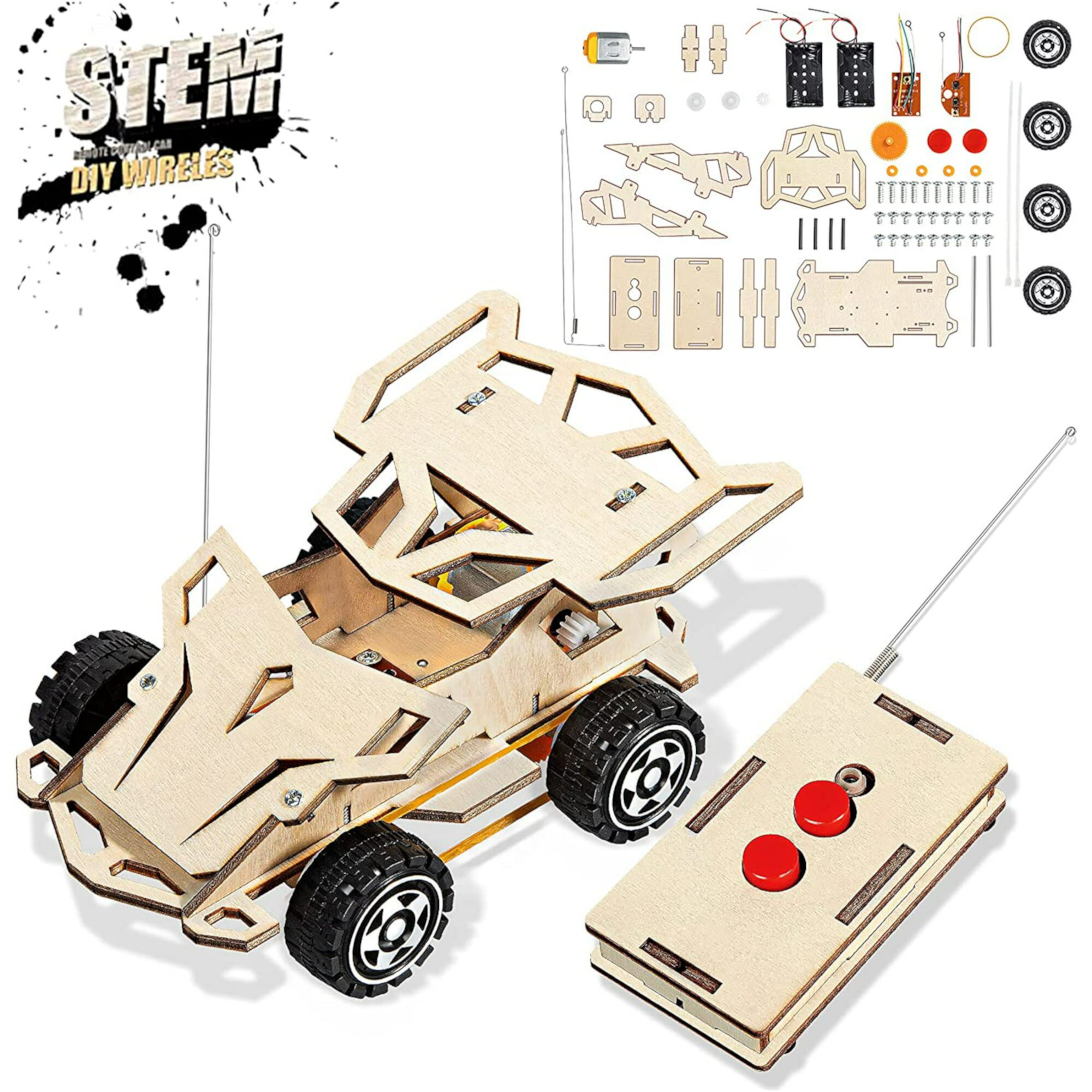 Kiddopark Kids Toys for 6 7 8 9 10 Year Old Boys Gifts, STEM Projects Science Kit Building Toys, DIY RC Model Car Kits Birthday Christmas Gifts Kiddopark