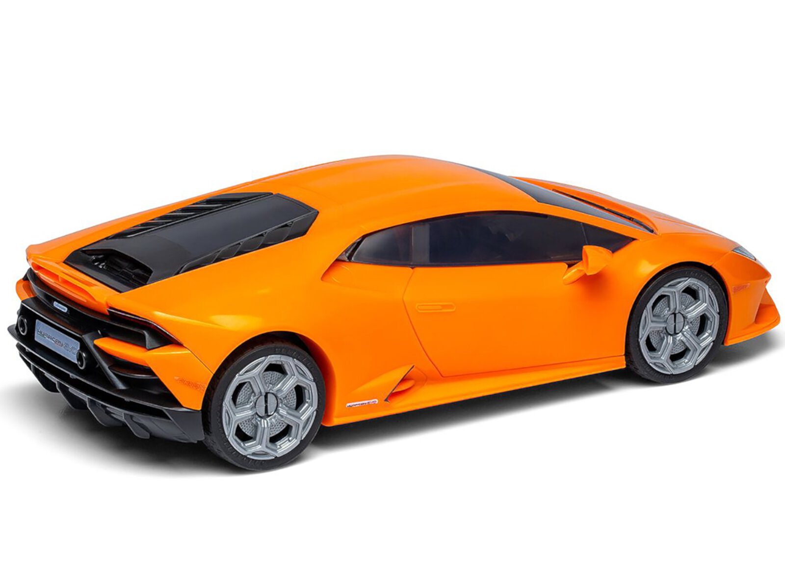 Skill 1 Model Kit Lamborghini Huracan EVO Orange Snap Together Snap Together Painted Plastic Model Car Kit by Airfix Quickbuild Generic