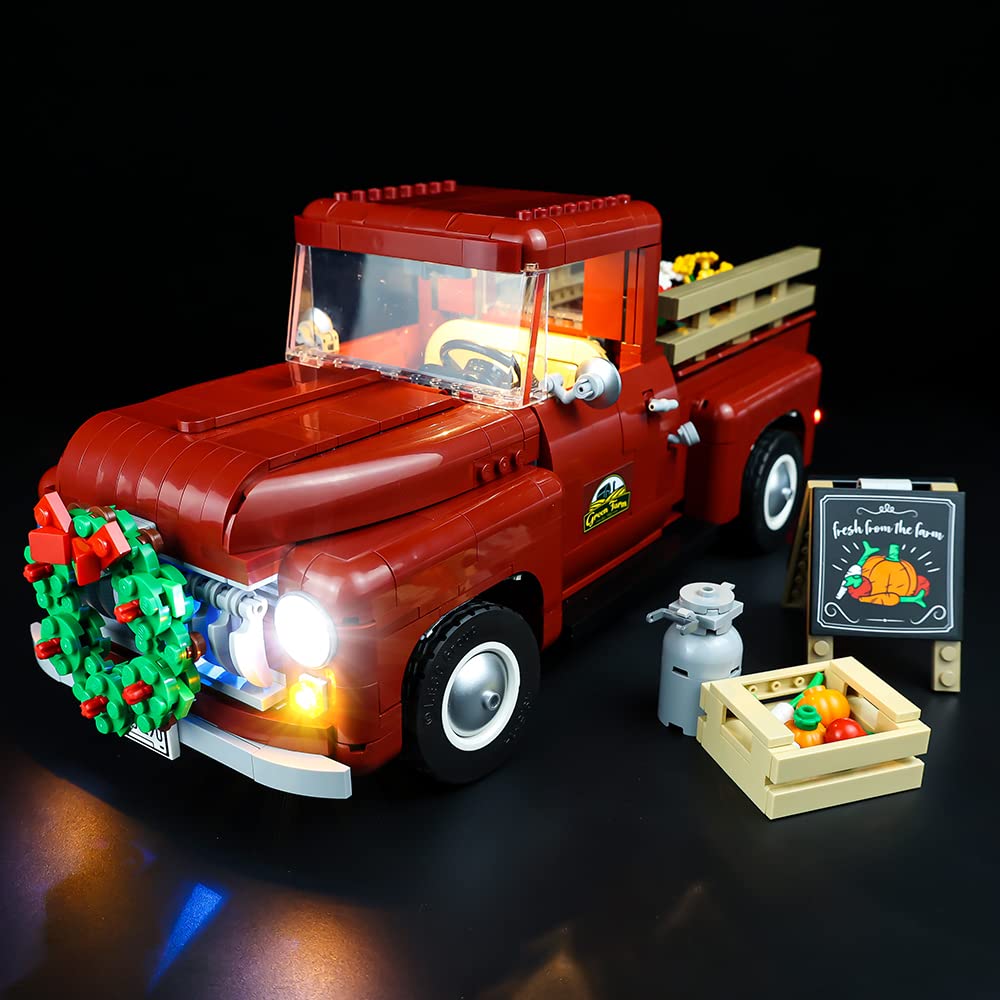 Kyglaring LED Light Kit for Lego Creator Pickup Truck 10290 and Lights Set Compatible with Building Kit - Not Model (Classic Version) KYGLARING