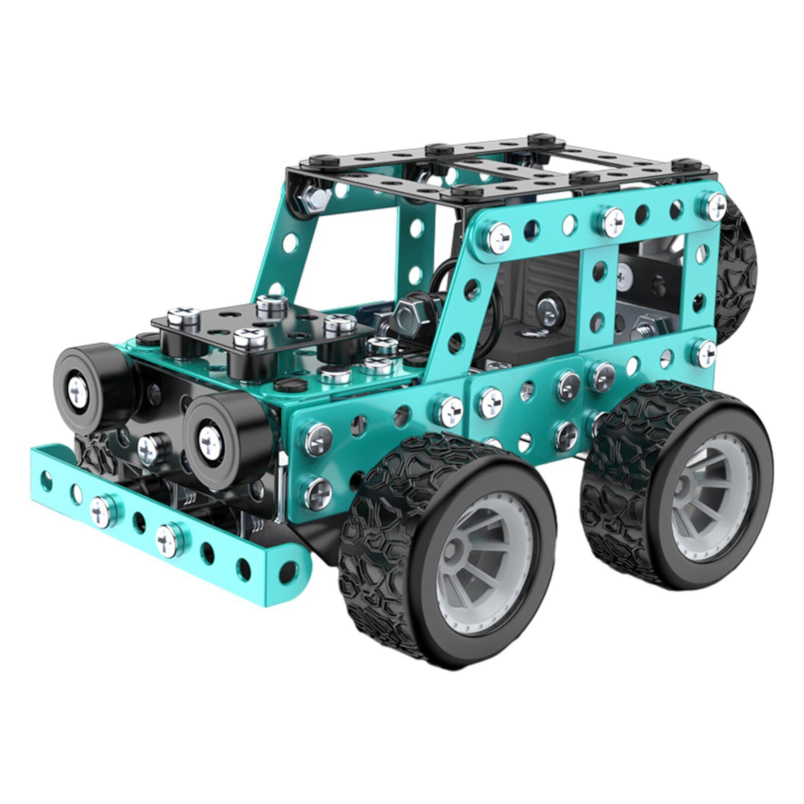 Momihoom Erector Sets Stem Assembly Metal Toys Jeep/Off-Road Model Kit Engineering Building Sets Parent-Child Interaction Construction Sets Gifts for Kids 8-16 Momihoom