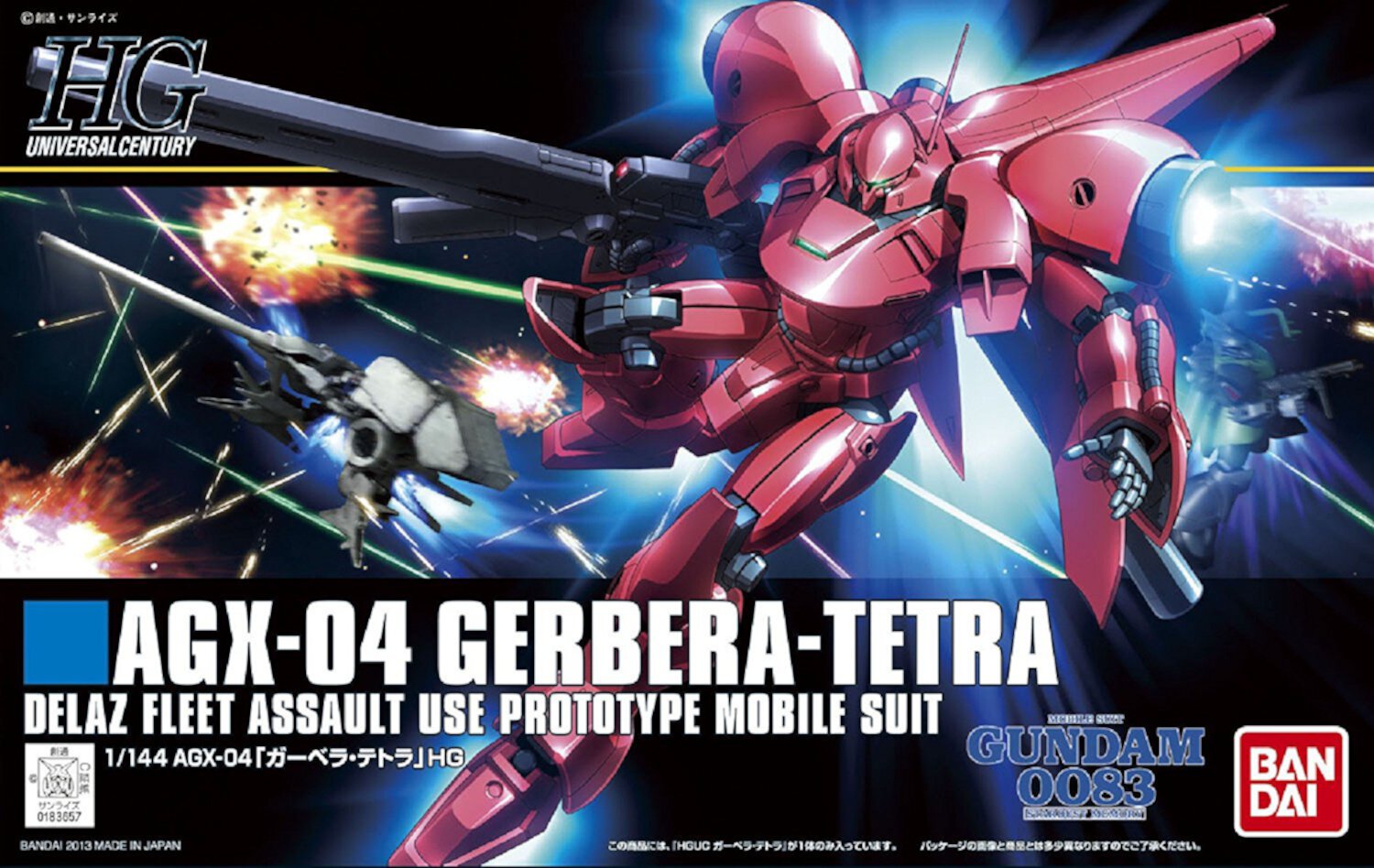 Bandai Hobby Gundam Stardust Memory #159 AGX-04 Gerbera Tetra HG 1/144 Model Kit Bandai