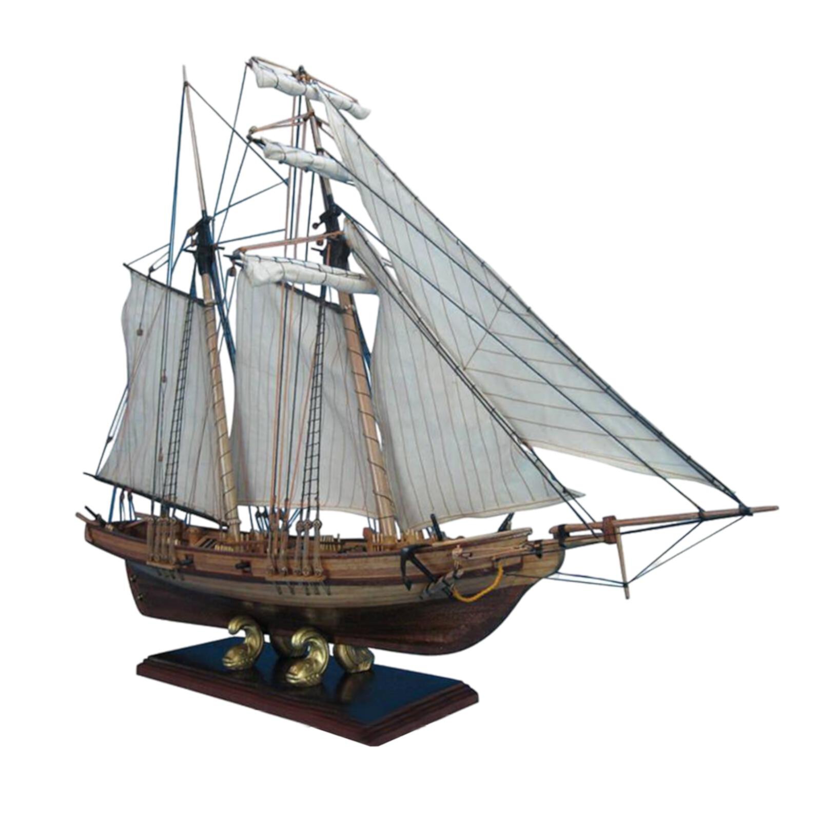 Kokiya 1/70 Sailing Boat Model Kits Halcon180 Table Decor Ornaments 3D Wooden Ship Kits Kokiya