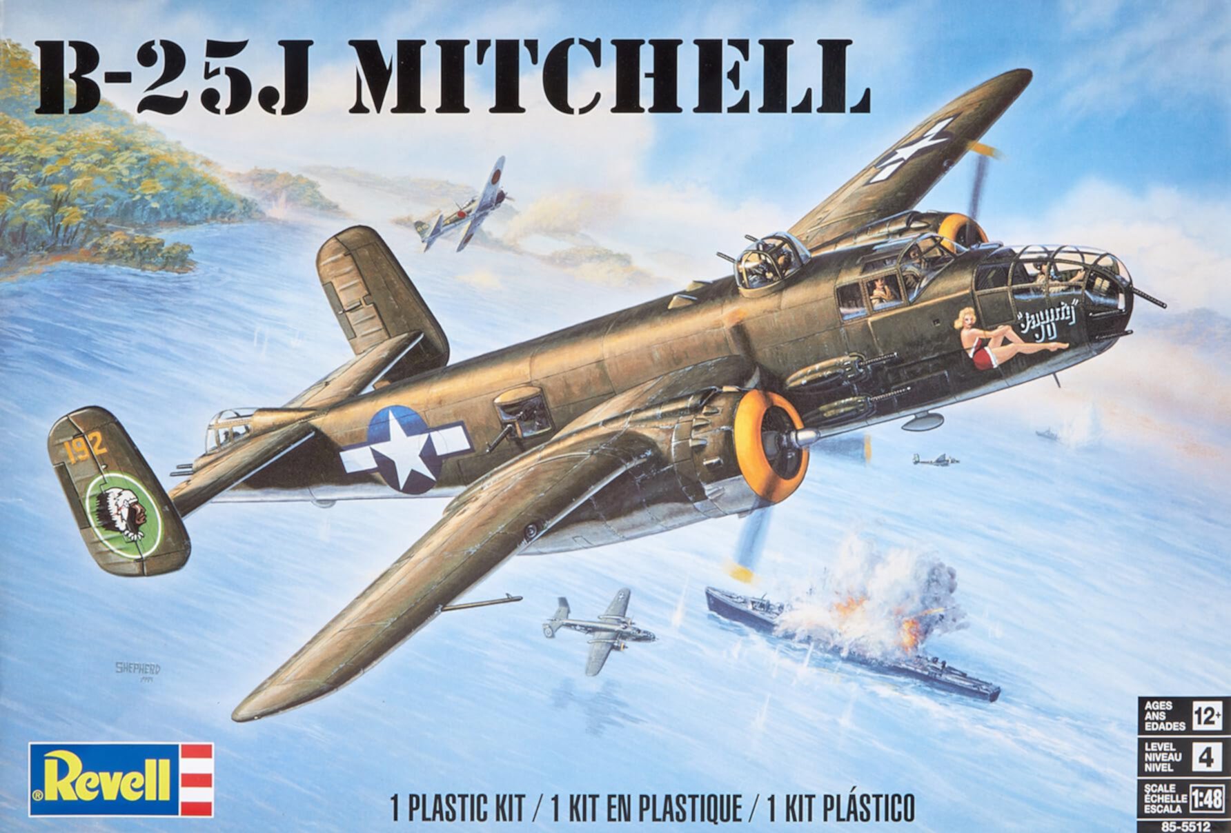 Plastic Model Kit-B-25J Mitchell 1:48 Revell