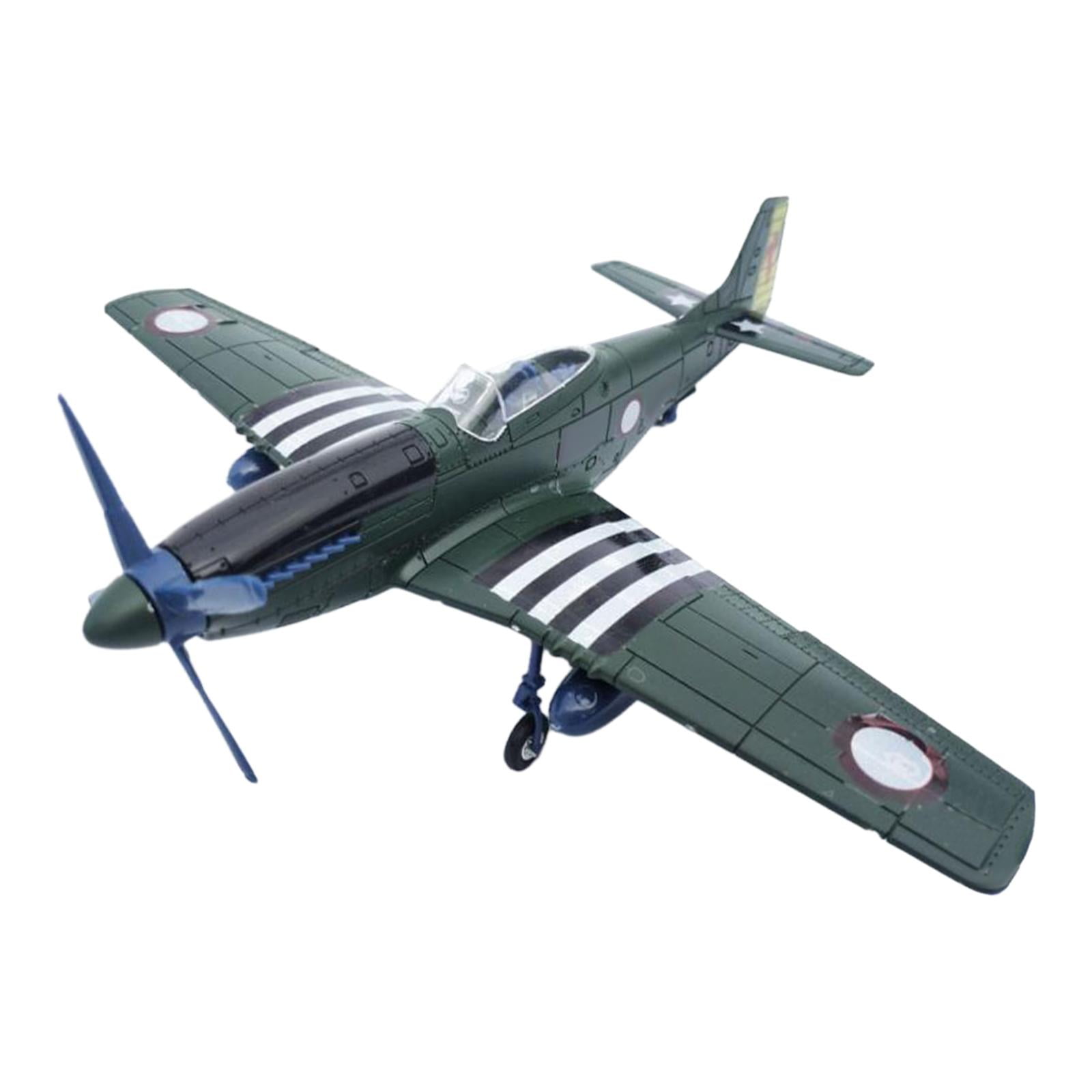 1:48 Scale USA Fighter Building Kits Aircraft Model Collection Plane Assemble Ornament Home Decor 3D Puzzles DIY Airplane dark green MERIGLARE