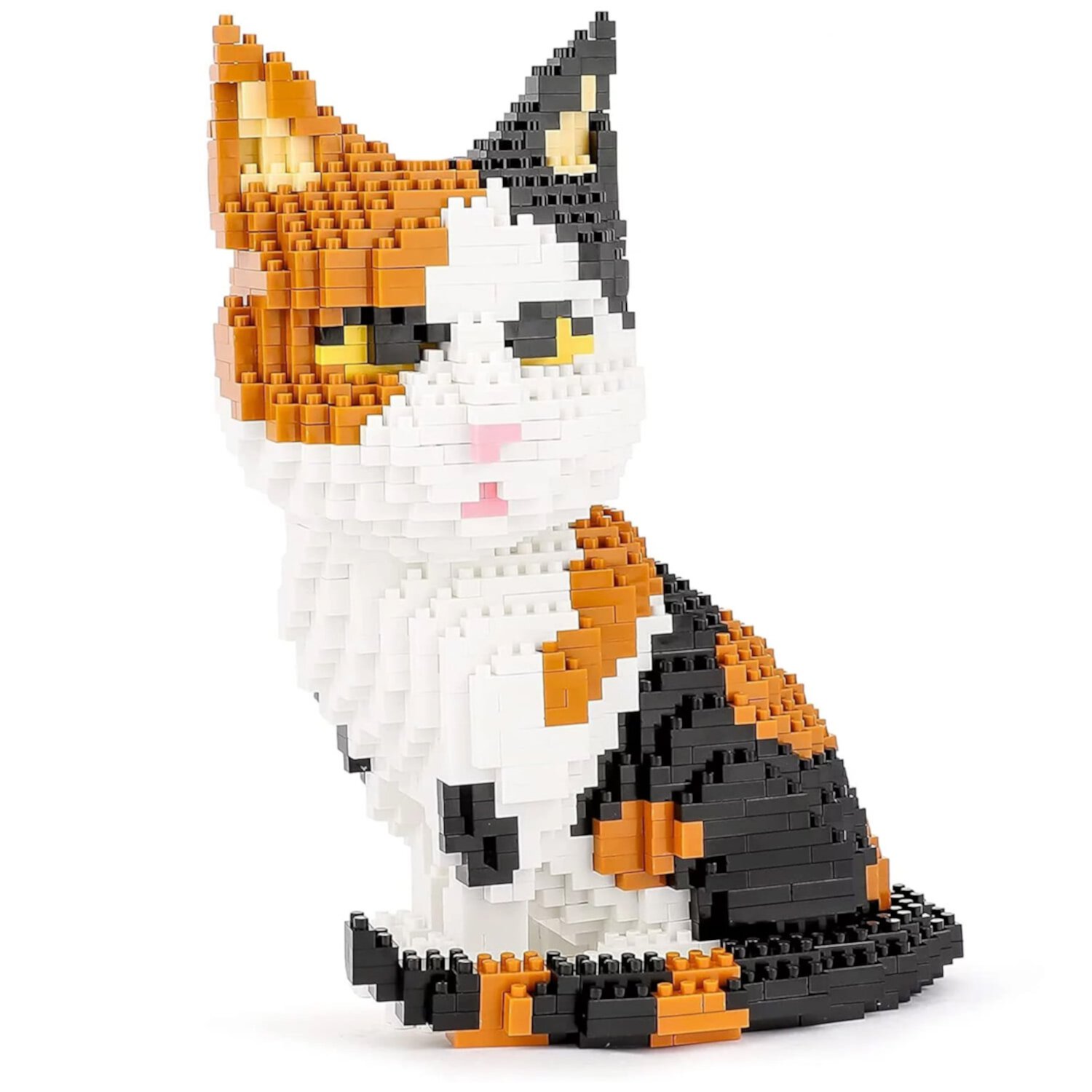 Syrinx Cartoon Cat Building Blocks for Kids, Compatible with Lego - Mini 3D Tabby Cat Bricks Gift Toy Model Educational Toys Gifts (1390Pcs) SYRINX