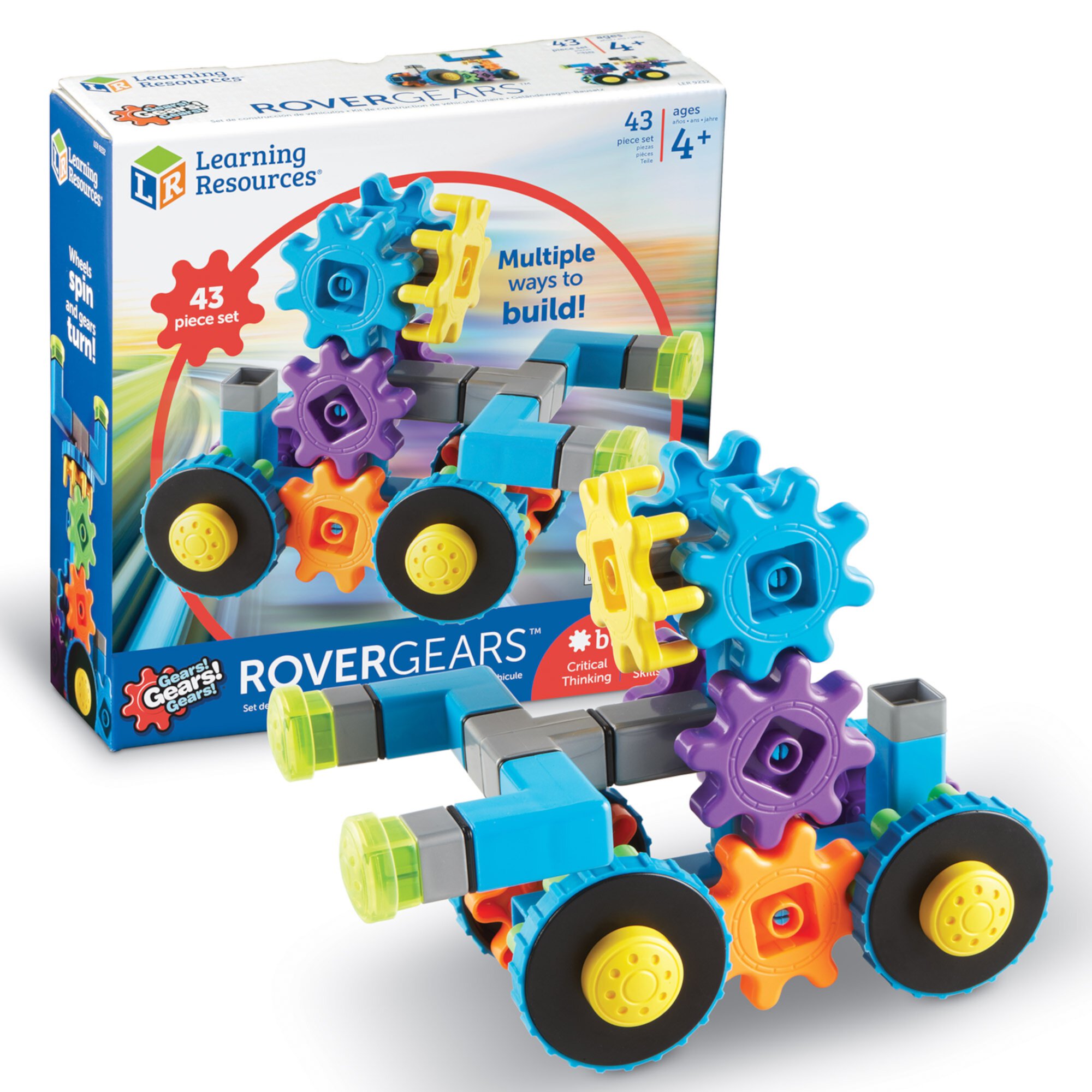 Конструктор Gears! Gears! Gears! Rover, 43 детали, для детей от 4 лет Learning Resources