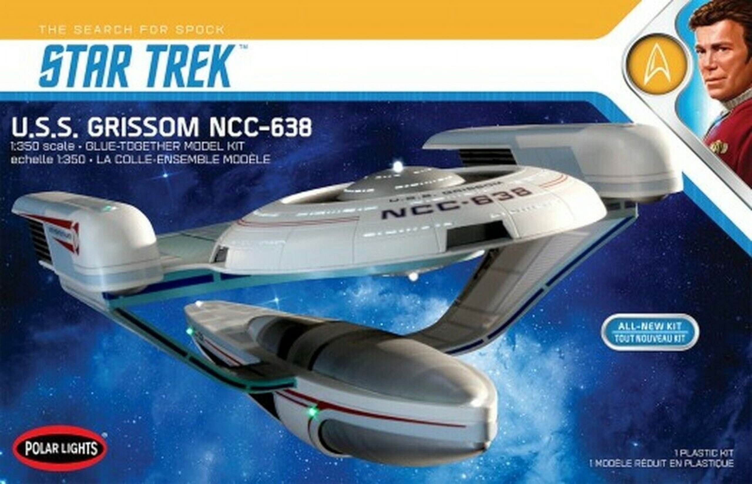 Polar Lights Star Trek U.S.S. Grissom 1350 PLL991M Plastics Car/Truck 1/24-1/25 Polar Lights