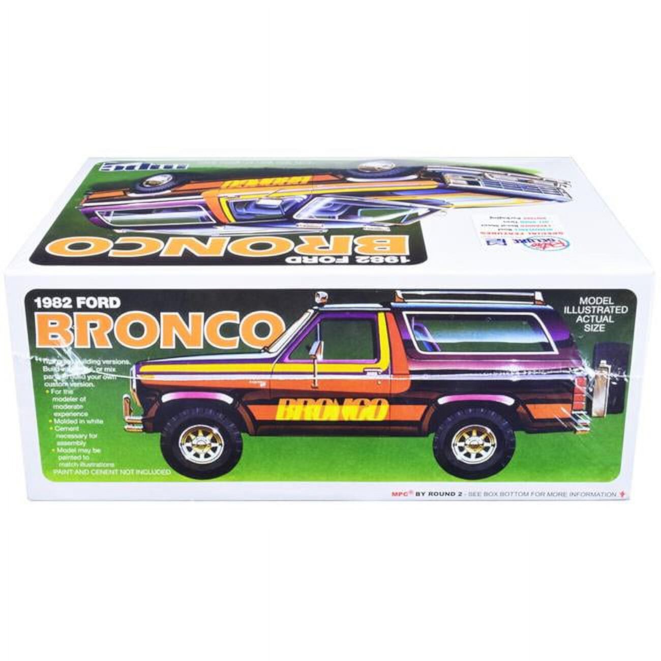 MPC MPC991 Skill 2 Model Kit 1982 Ford Bronco 1-25 Scale Model MPC