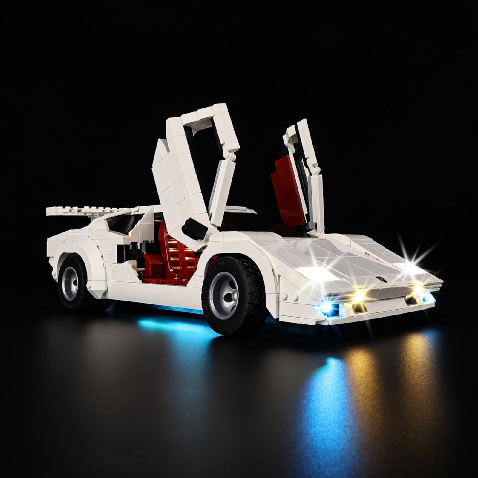 Kyglaring LED Lighting Kit, Compatible with Lego 10337 Lamborghini Countach 5000 Quattrovalvole Model (Not Included) KYGLARING