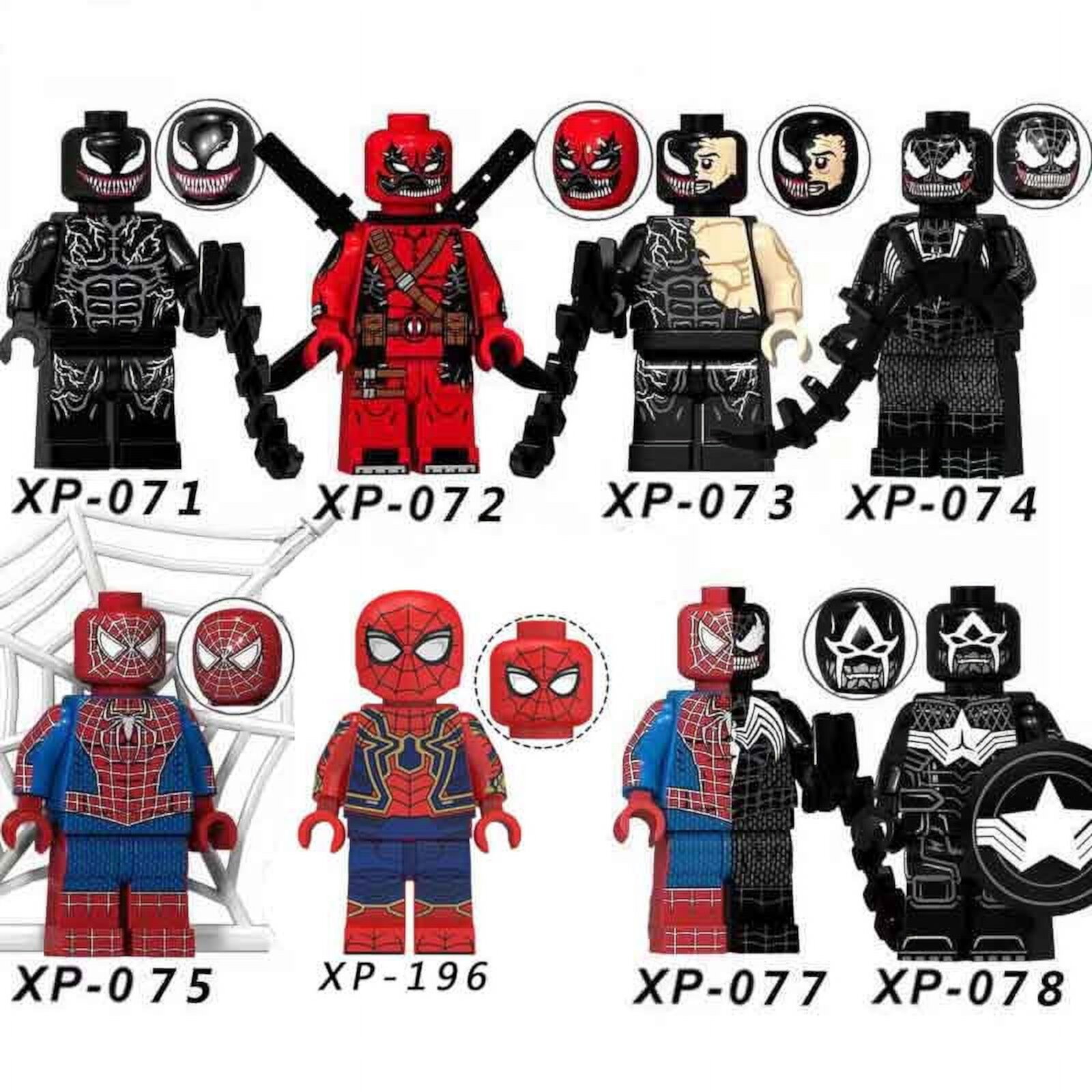 Spider Man Venom minifigures x 8 Sets Toybuy