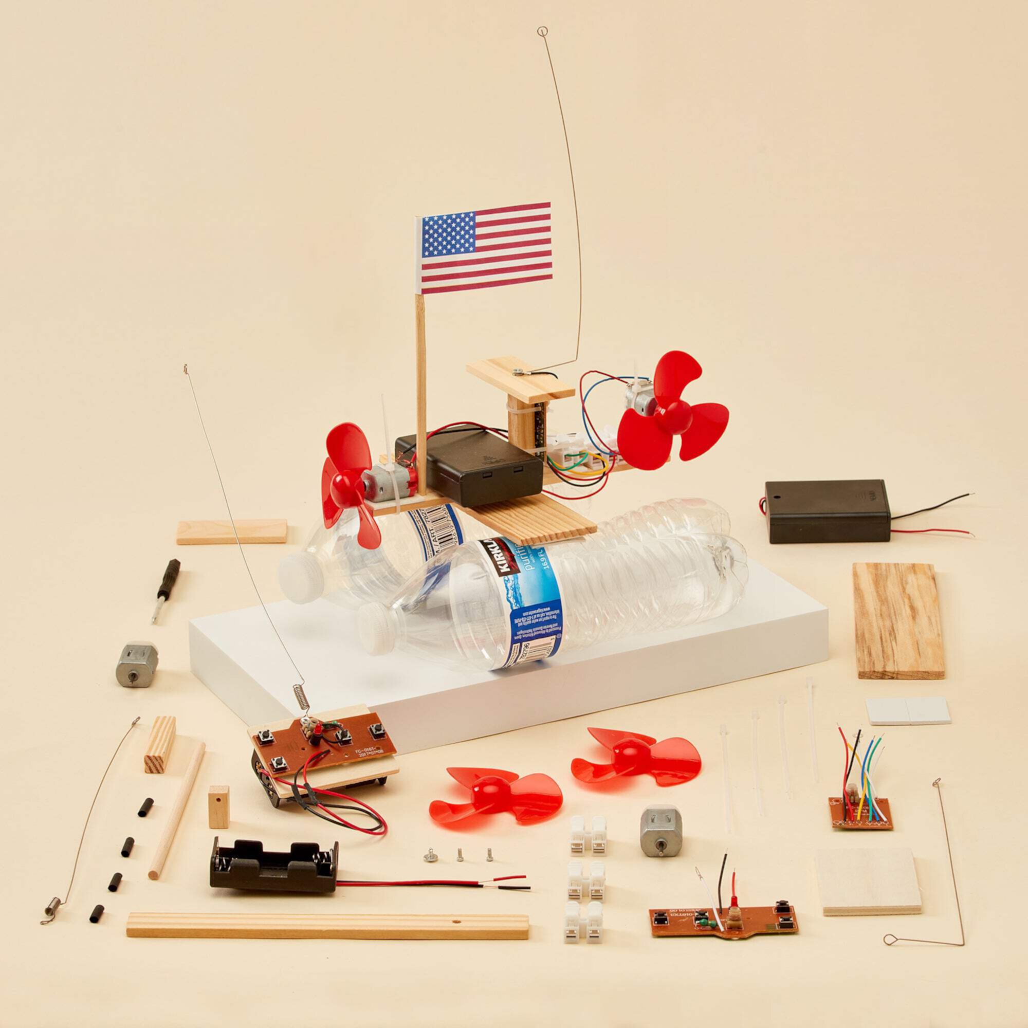 CreateKit RC Propeller Boat DIY Kit Unknown