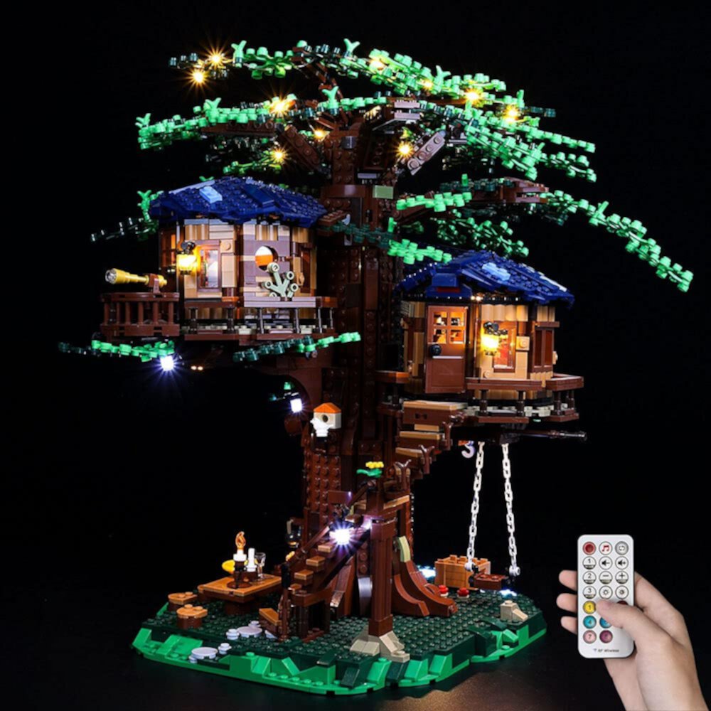 Kyglaring Light Set Designed for Ideas Tree House Lego 21318 Building Blocks Model (Not Model) (RC Version) KYGLARING