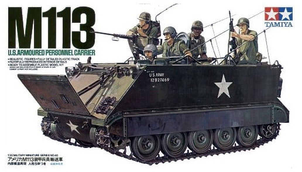 Tamiya 35040 M113 APC US Army Vietnam 1/35 Scale Plastic Model Kit Tamiya