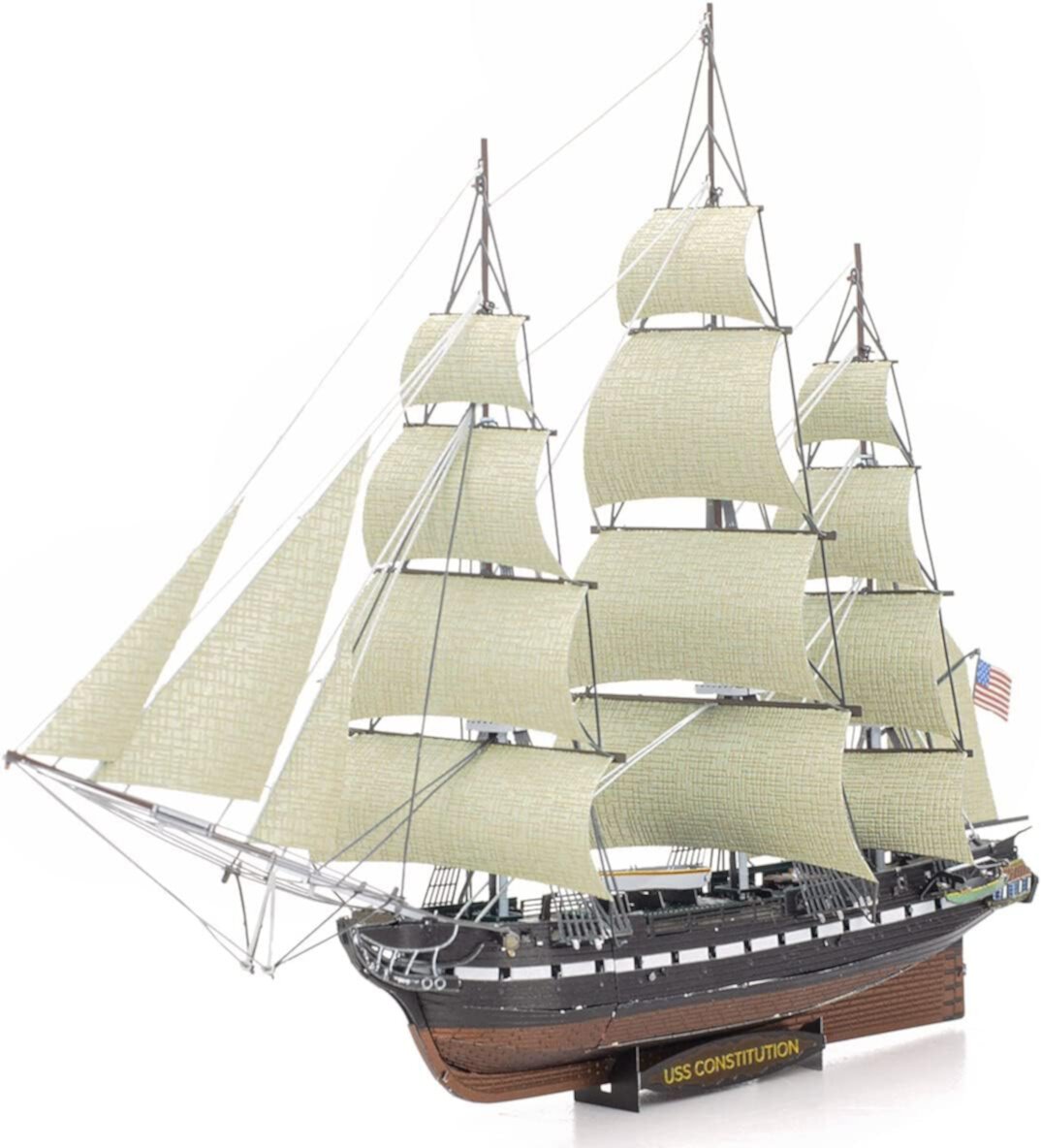 Metal Earth Premium USS Constitution 3D Laser Cut Model + Tweezers 01426 Metal Earth