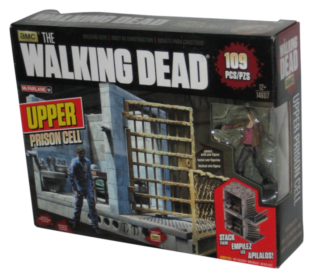 The Walking Dead TV Series (2015) McFarlane Toys Upper Prison Cell Figure Building Set 14607 McFarlane Toys