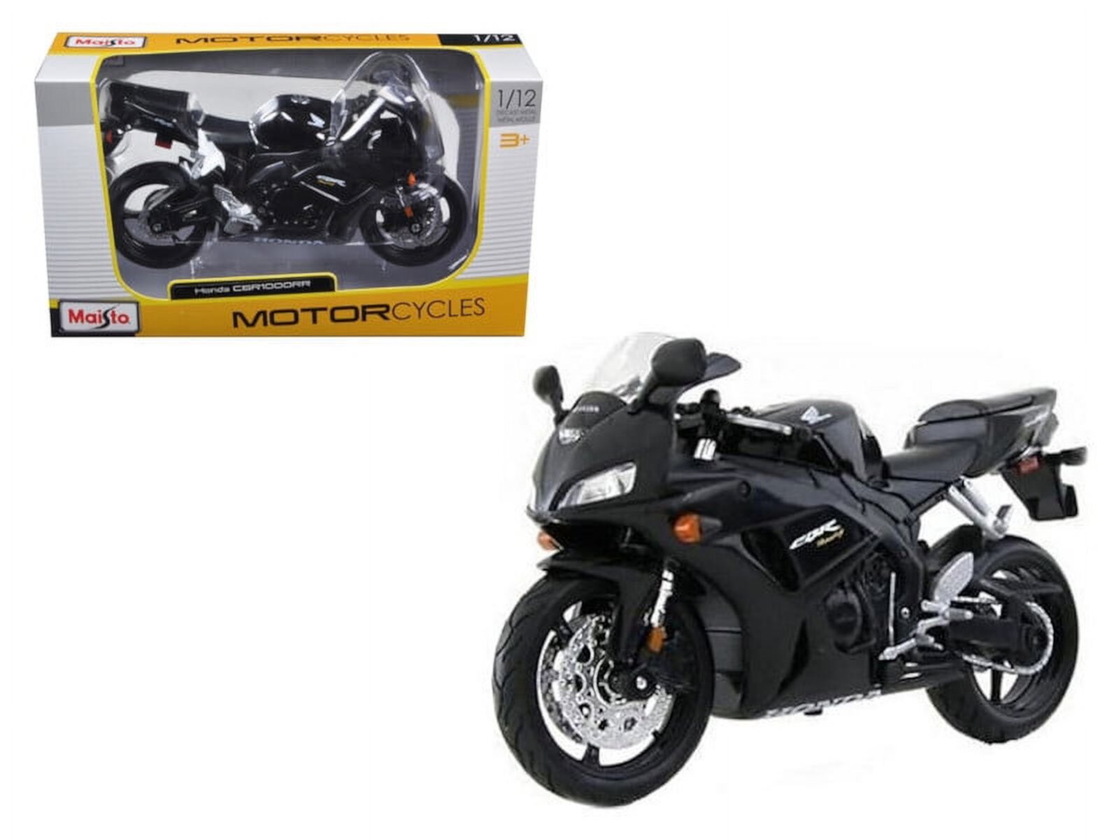 Honda CBR 1000RR Black Motorcycle 1/12 Model by Maisto Maisto