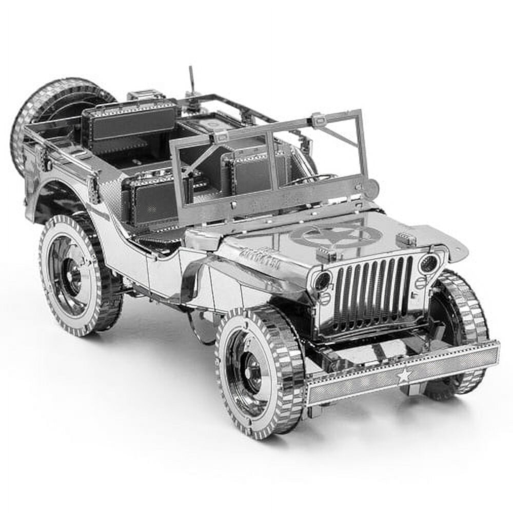 Fascinations Metal Earth - ICONX 3D Metal Model Kit - Willys MB WWII Jeep Fascinations