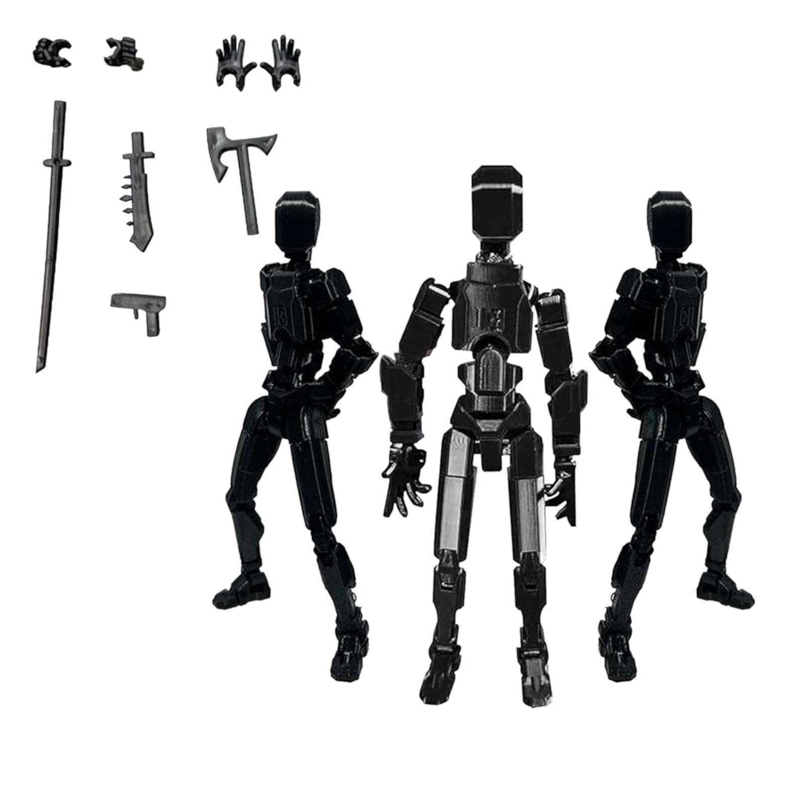 Feledorashia Action Figure, Articulated Action Figure 3D Printed Multi-Jointed Movable, 13 Articulated Robot Dummy Action Figures, Full Body Mechanical Movable Toy, 1 PC Feledorashia