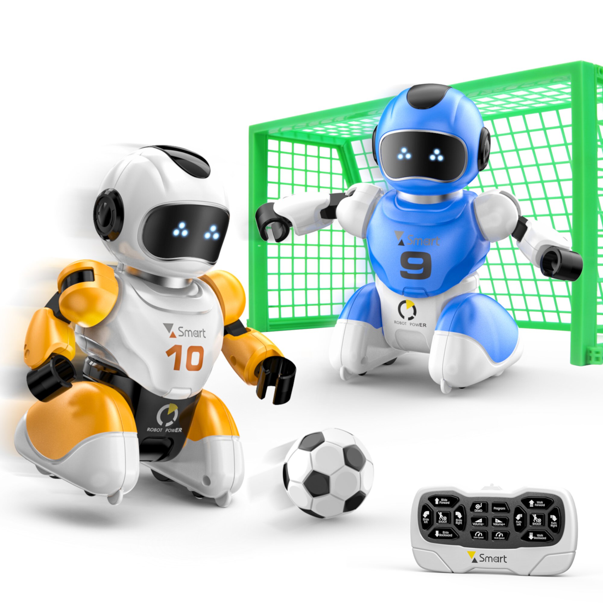 RC Soccer Robots, 2 Players Remote Control Soccer Game for Kids, Football Robot Toys for Boys Girls , Dribble and Shoot, Kick The Ball Into The Net, STEM Toys Generic