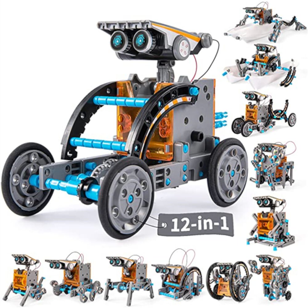 12 in 1 Solar Robot Building Toys Kit For Kids, STEM Educational Learning Toys Birthday Gift For 8-12 Year Old Boys Girls Autrucker