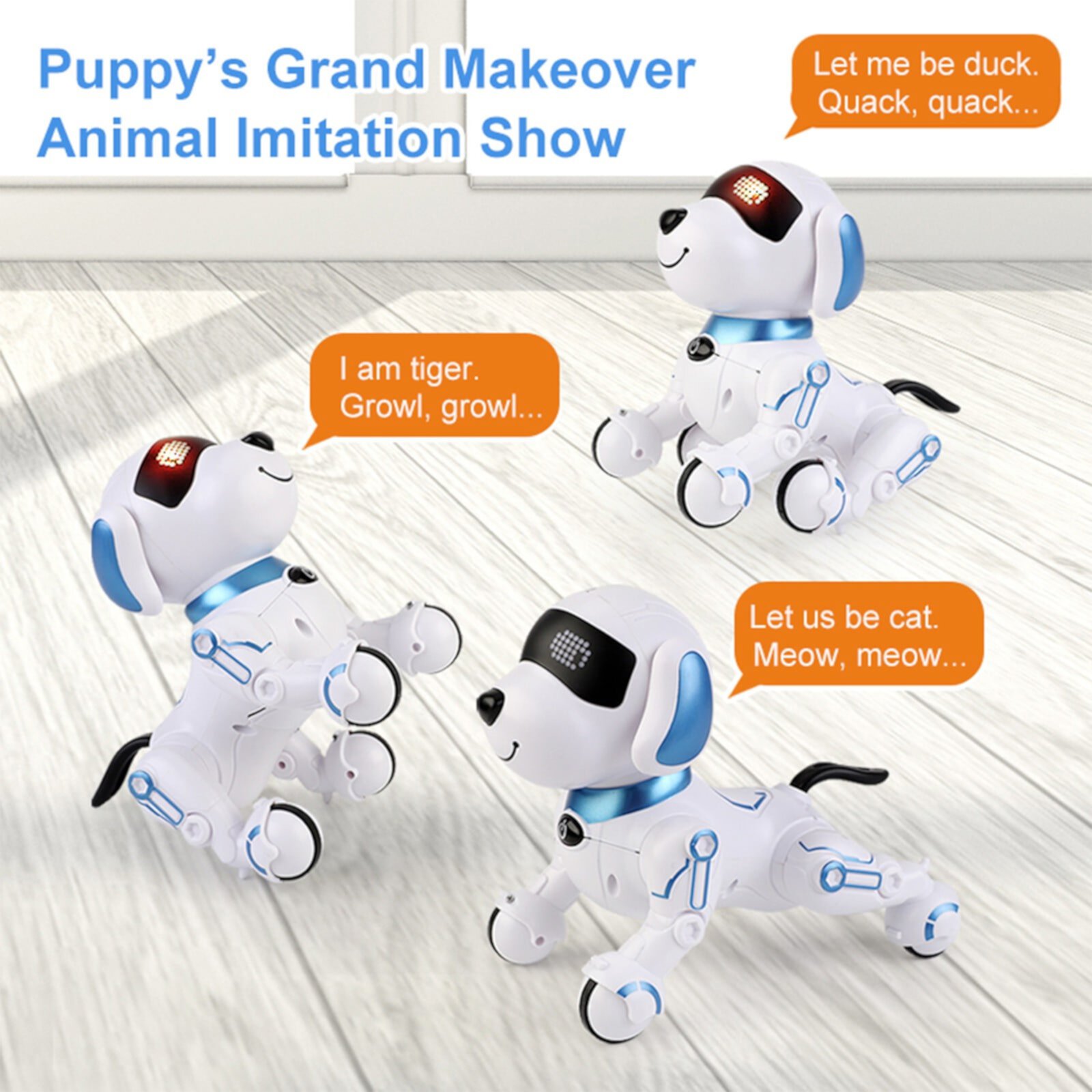 Christmas Savings Clearance! FELTREE RC Robot Dog Toy Remote Control Robot Stunt Puppy Dancing Programmable Smart Robot Toy Xmas Gifts for Kids FELTREE