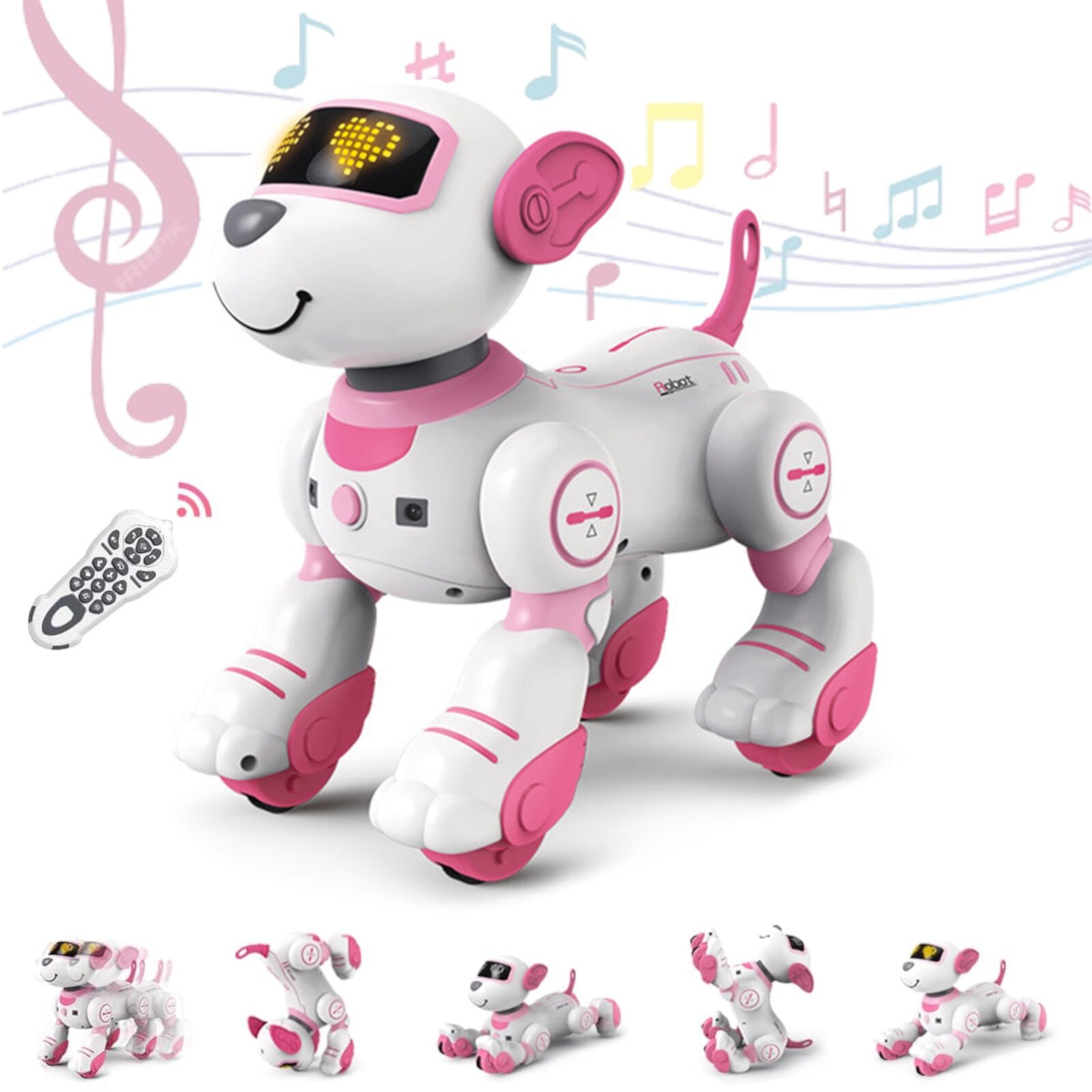 Remote Control Robot Dog Toy for Kids, Interactive Touch Follow Robot Dog Pet with Sing Dance, Programmable Intelligent  Robot Toys for Girls Boys 3-12 Birthday Gifts Eccomum