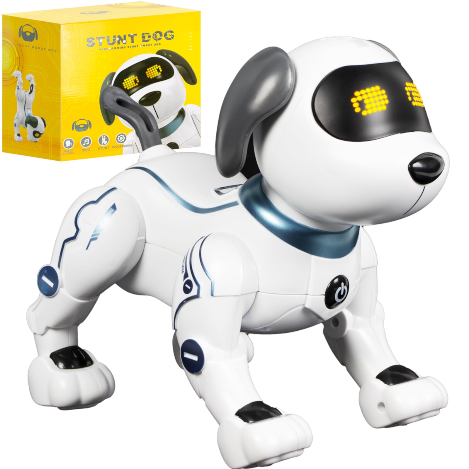 Robot Dog Toys for Kids 1 2 3 4 5 6 7 8+ Yr Old, Voice Control Puppy for Boy 2 Year Old Birthday Gifts, Remote Control Interactive Program Electronic Pet Toys for Boys and Girls Age 3-5 Unbranded