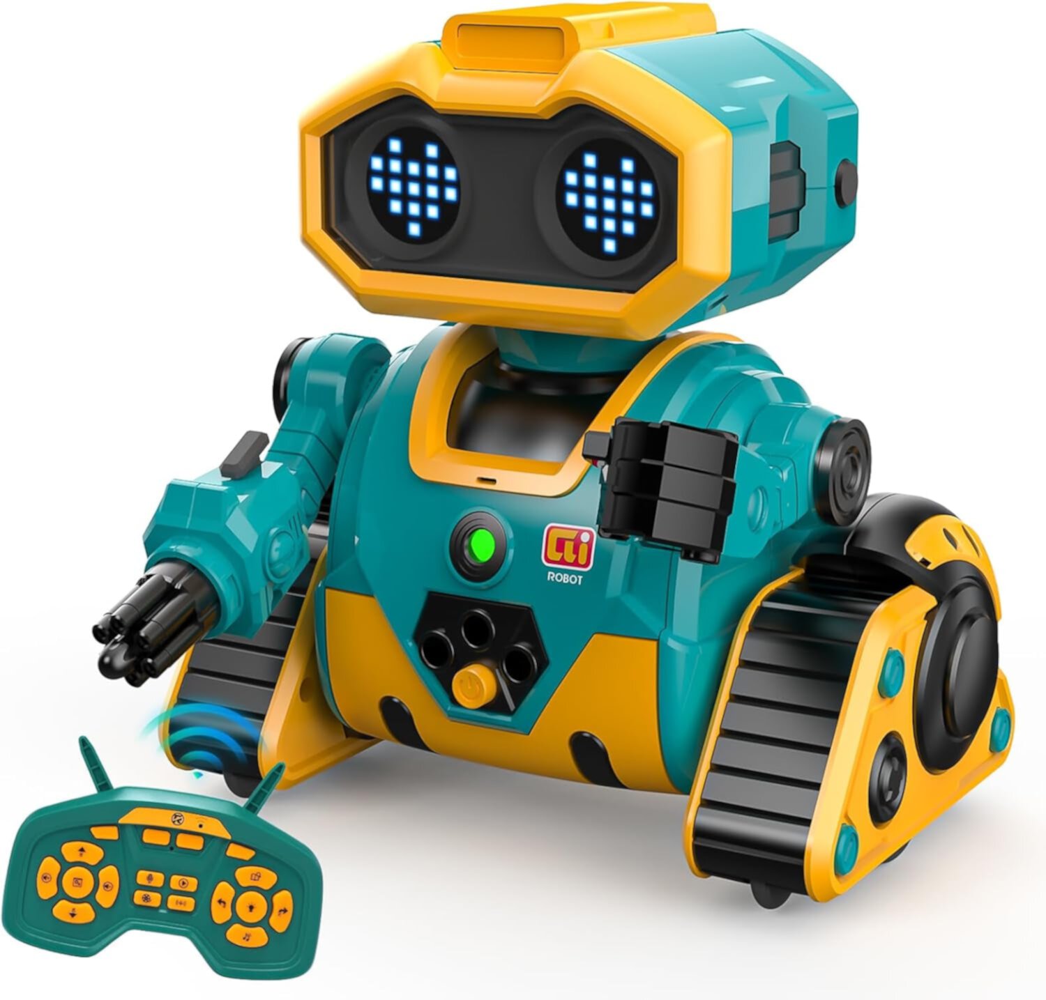 Remote Control Robots for Kids with Editable Actions, Rechargeable, Auto-Demonstration, Dance and Music,  Gifts for Boys and Girls Generic